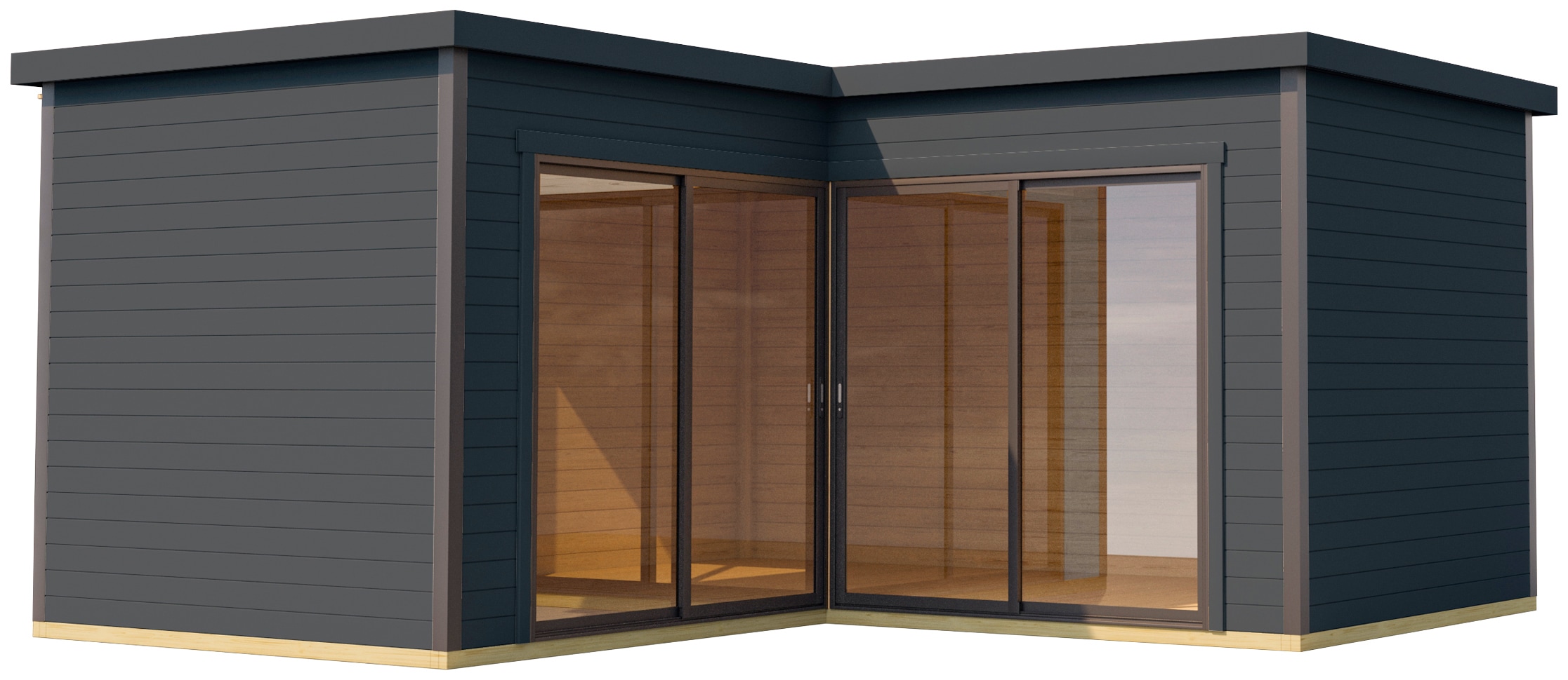 LASITA MAJA Gartenhaus »DOMEO 6 CARBONGRAU/ANTHRAZIT«, (Set), Fundamentmass 5000 x... kaufen