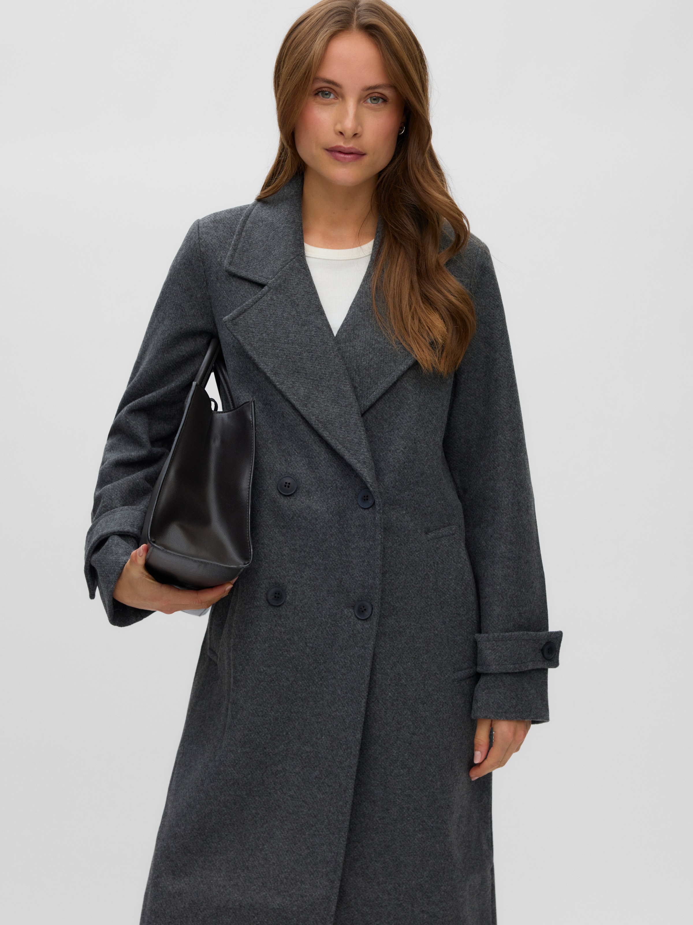 Vero Moda Langmantel »VMEVA LONG COAT NOOS« Kunstfaser