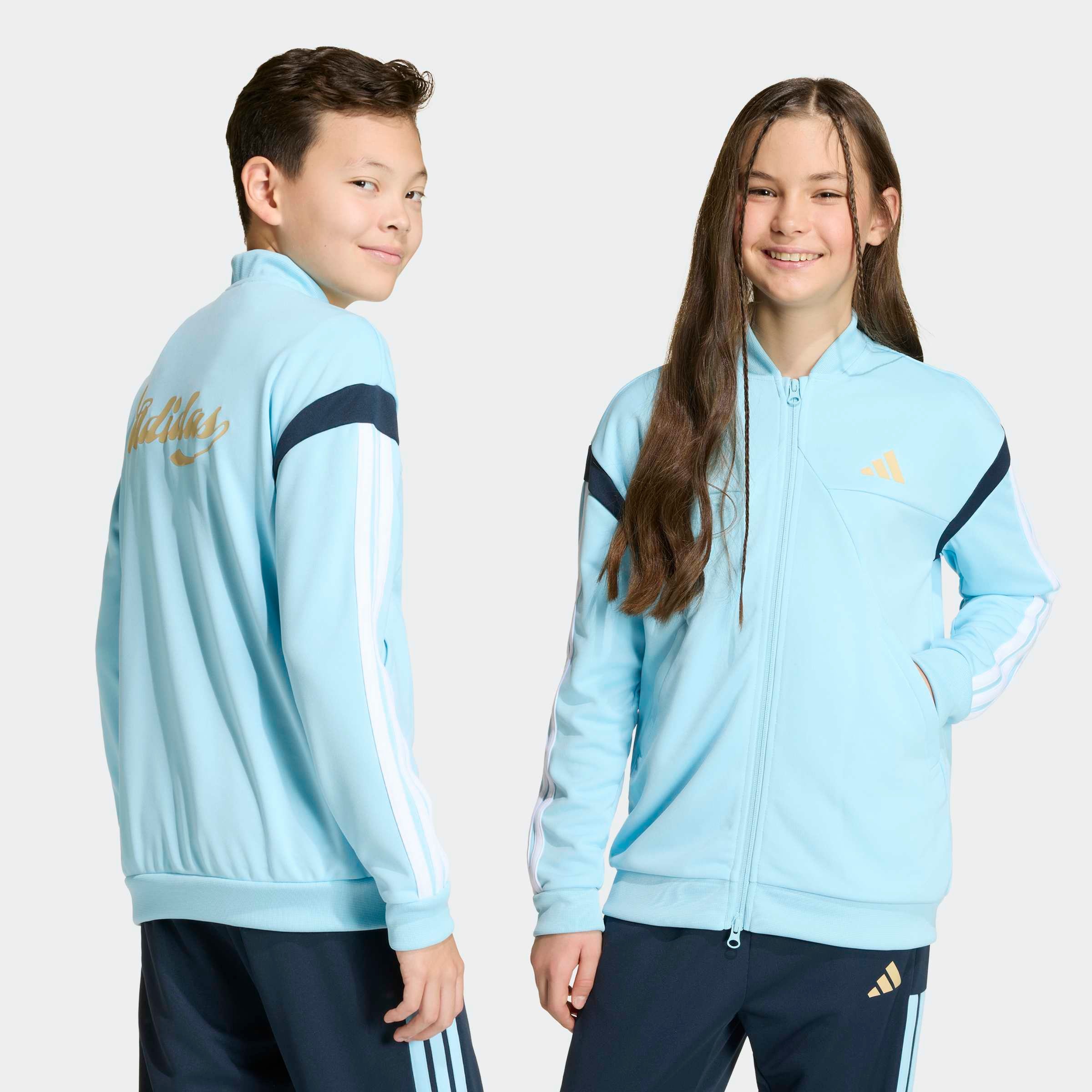 adidas Sportswear Trainingsjacke »J HOT« für Kinder, mit Reißverschluss, aus Polyester