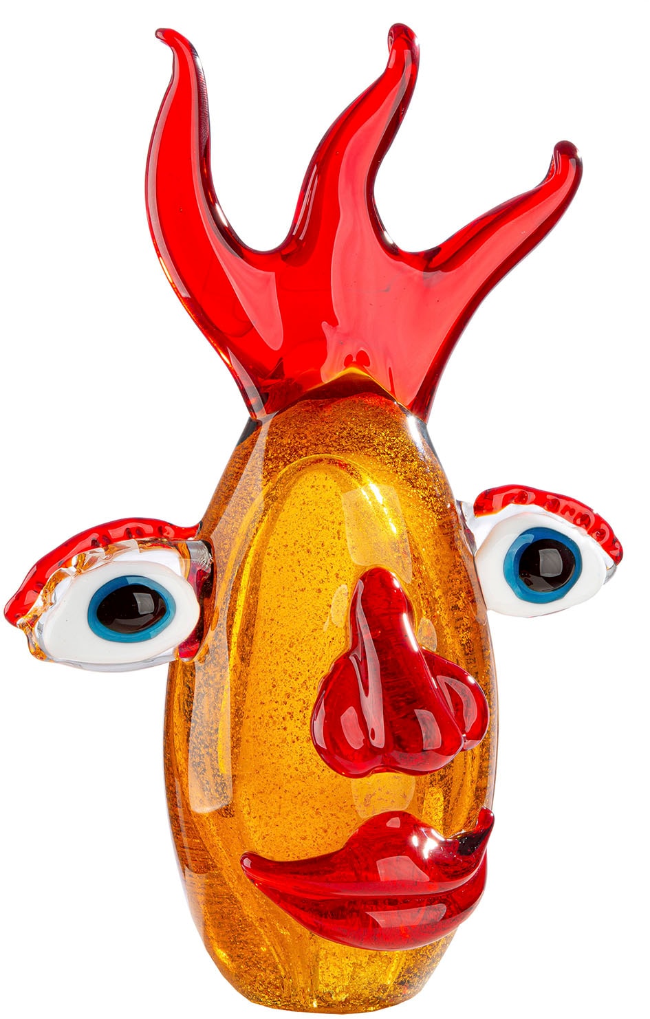 Casablanca By Gilde Tierfigur »Dekoobjekt Kopf Oculus braun H. 24 cm« in braun, Größe B/H/T: 15 cm x 24 cm x 10 cm