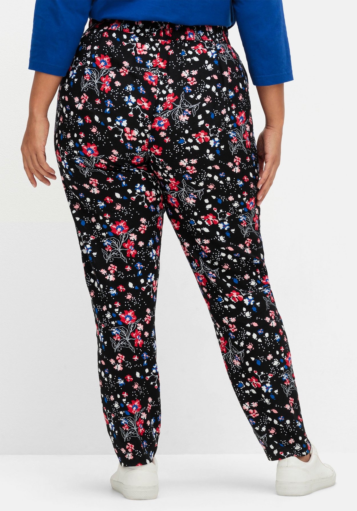Sheego Schlupfhose »Hose mit Blumenprint«