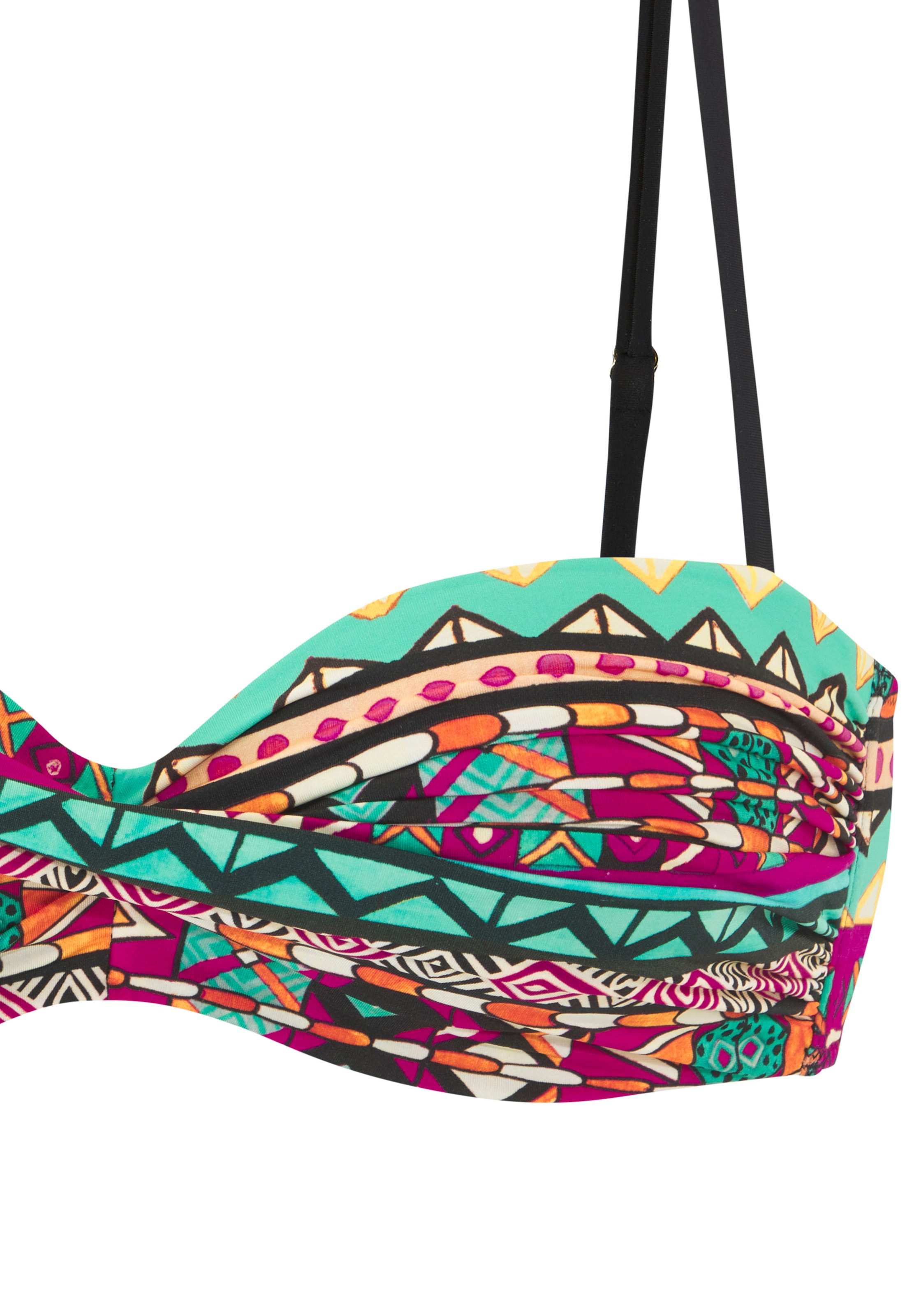 Buffalo Bügel-Bandeau-Bikini, mit farbenfrohen Design