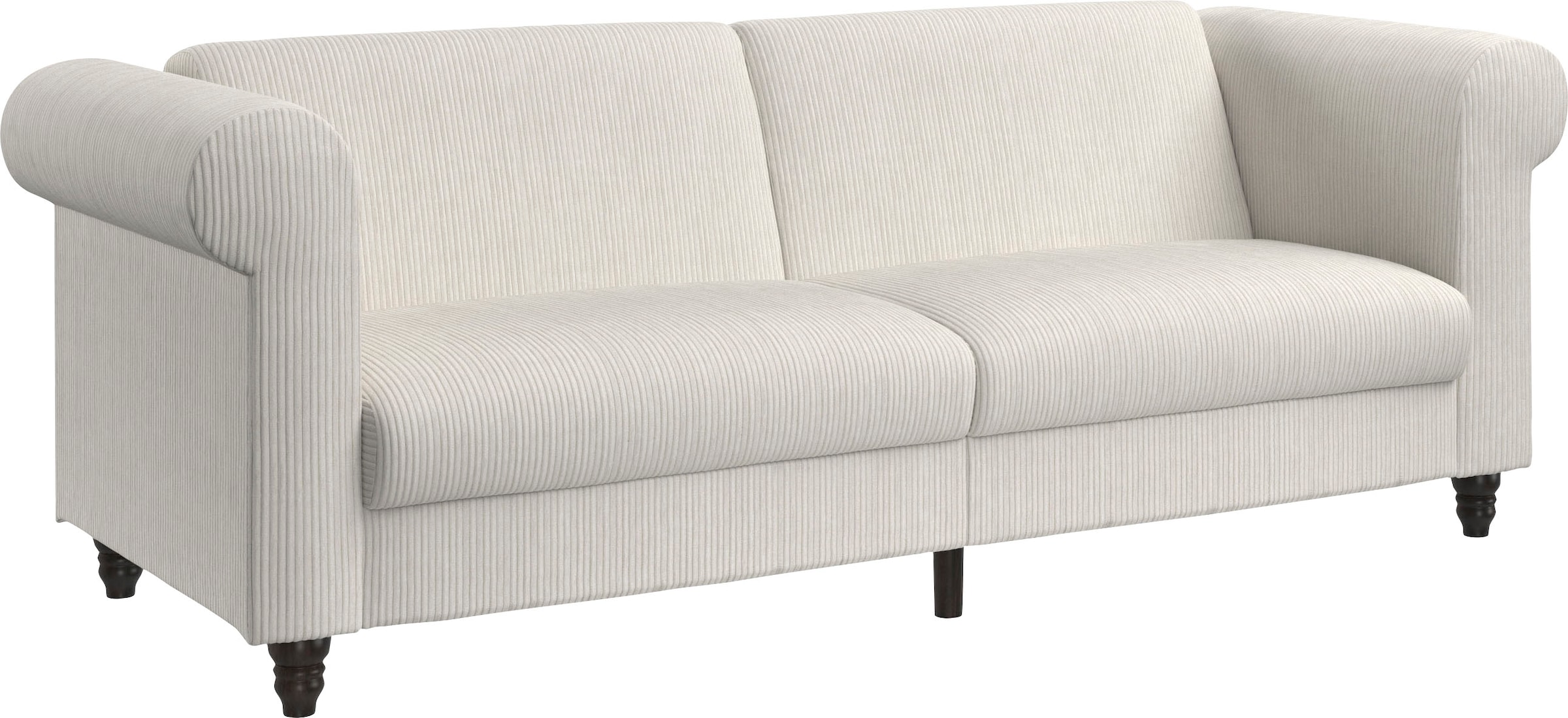 Dorel Home 3-Sitzer »Felix II, Schlafsofa 236cm, (Liegefläche 108x190cm), Rückenlehne«, 3-fach verstellbar, Sitzhöhe 46 cm, Cord