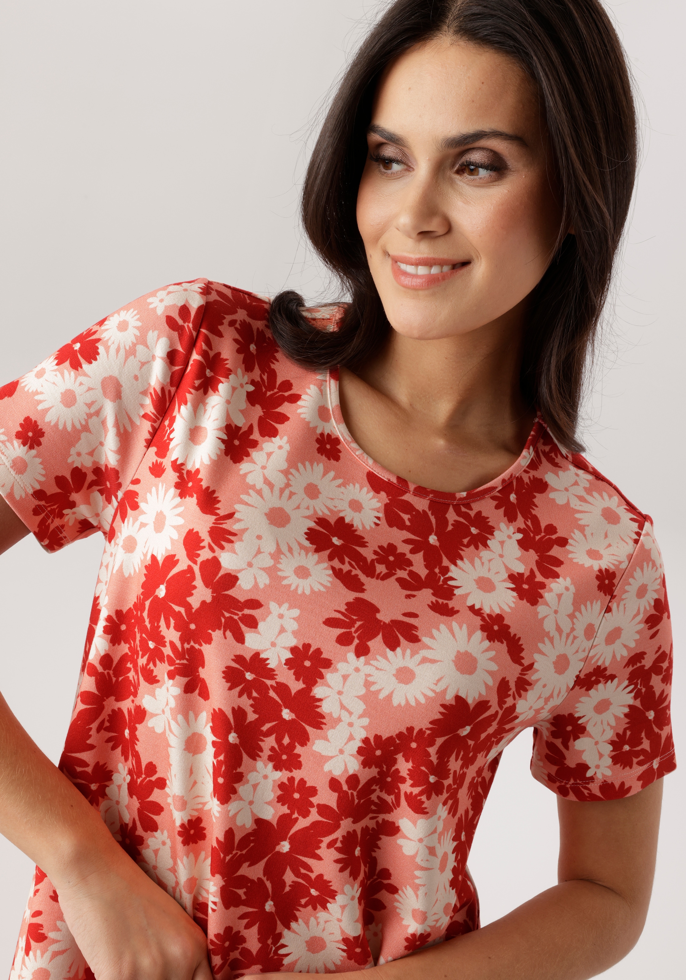 Aniston SELECTED Jerseykleid in leichter A-Linien-Form - NEUE KOLLEKTION