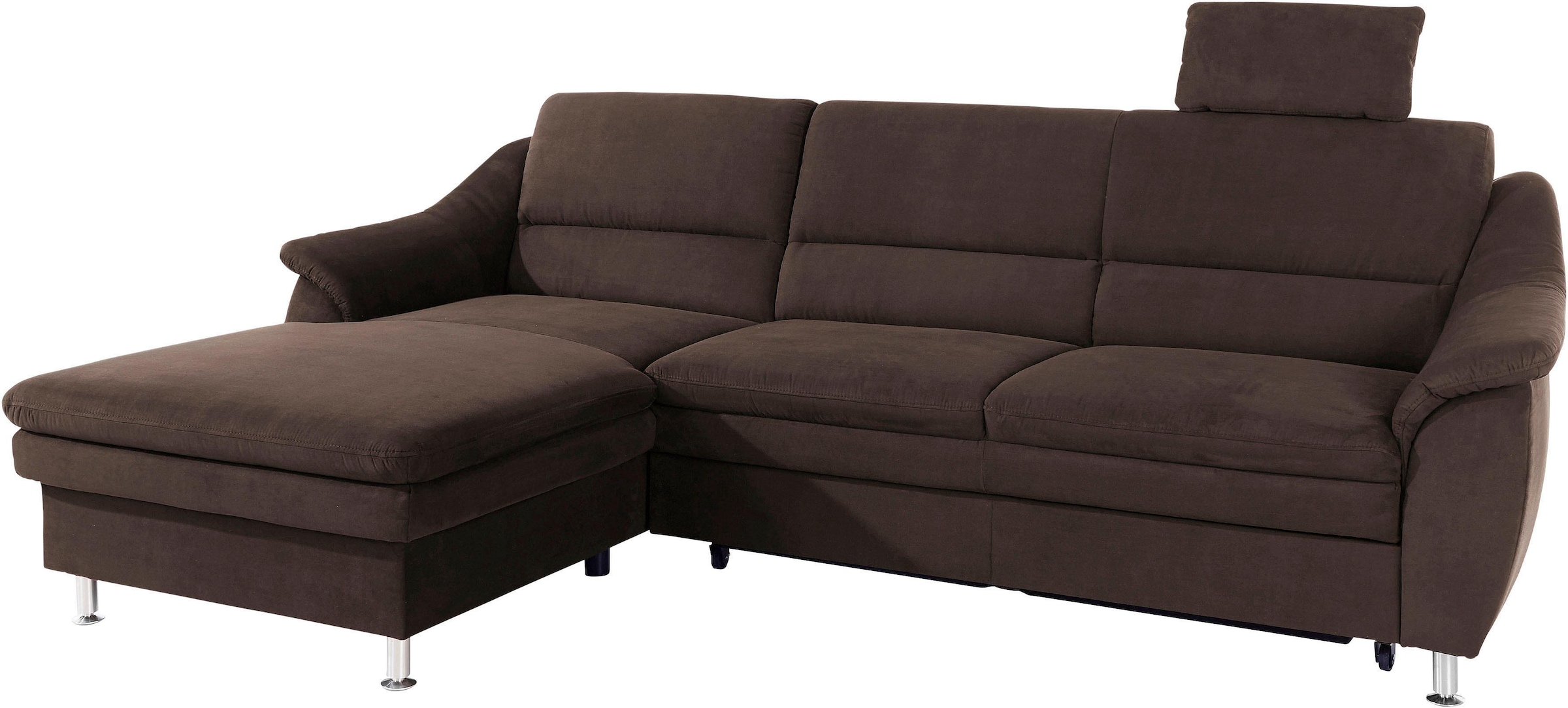 sit&more Ecksofa »Cardoso L-Form« mit Federkern, wahlweise mit Bettfunktion