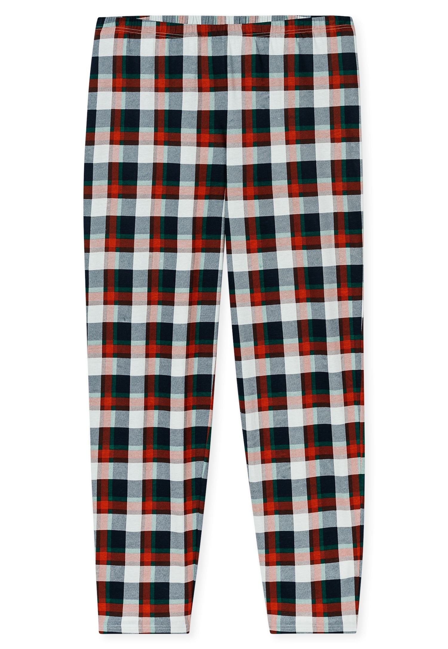 Schiesser Schlafanzug »Family« 2 tlg. V-Ausschnitt, Brusttasche, Langarm, Hose kariert