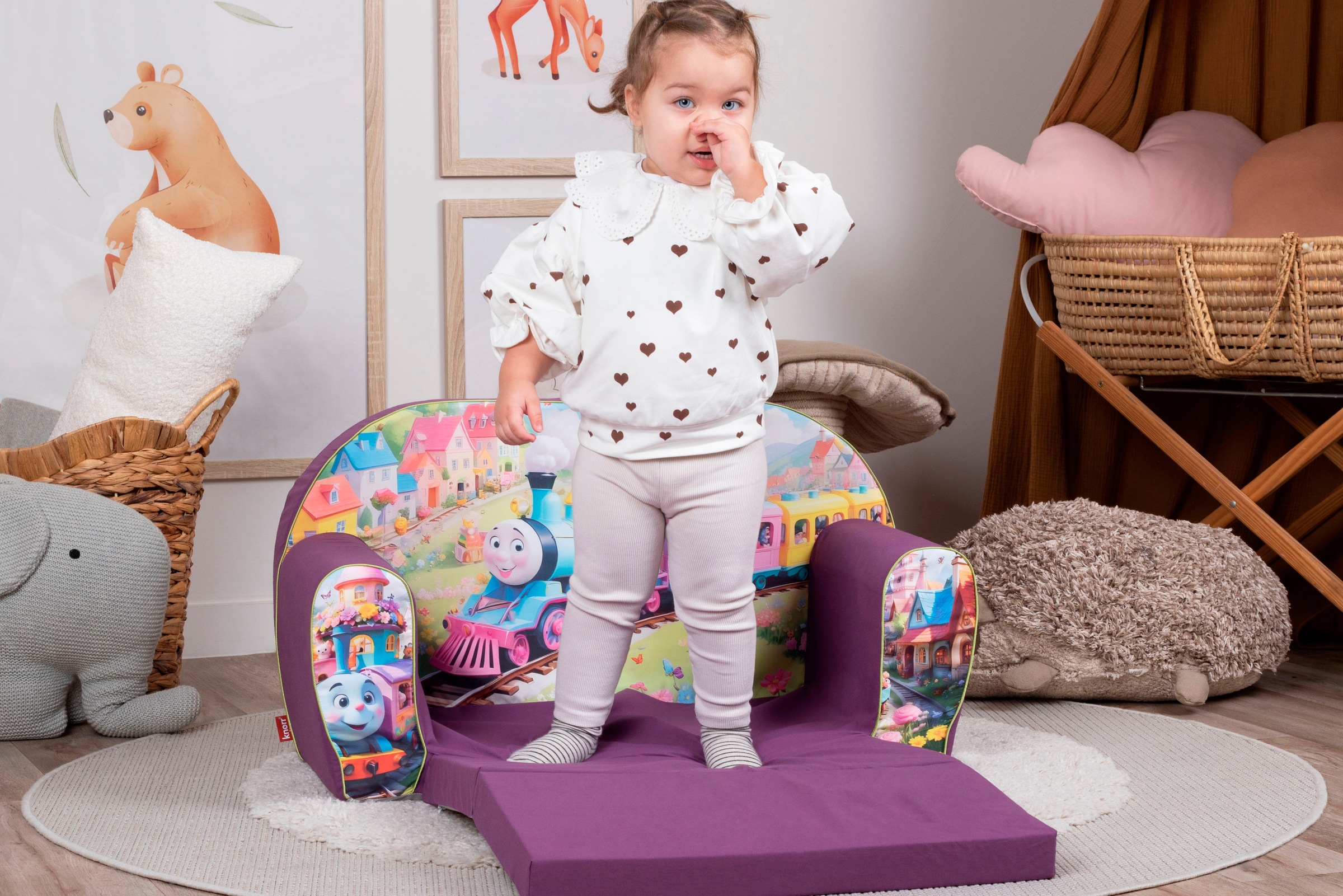 Knorrtoys® Sofa »Happy train« für Kinder; Made in Europe