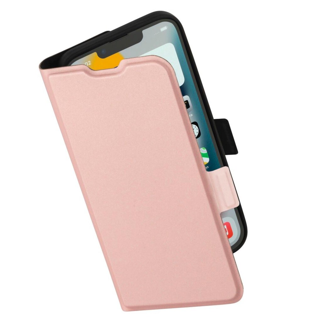 Hama Smartphone-Hülle »Booklet für Apple iPhone 13 Pro Max, Farbe rosa, klappbar, aufstellbar«, iPhone 13 Pro Max