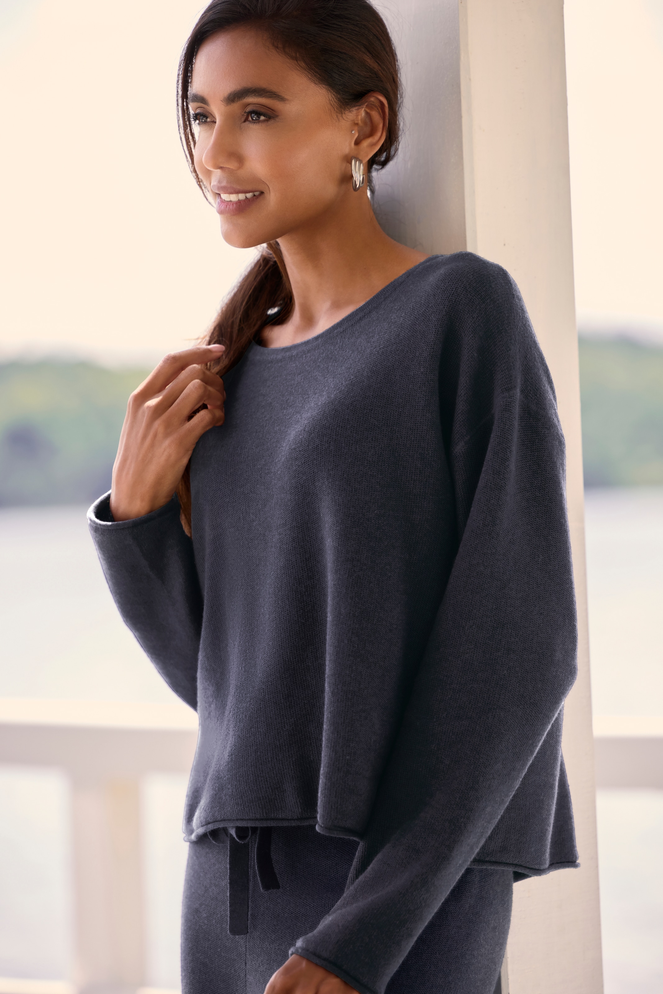Elbsand Sweater , aus hochwertigem Feinstrick, Loungewear
