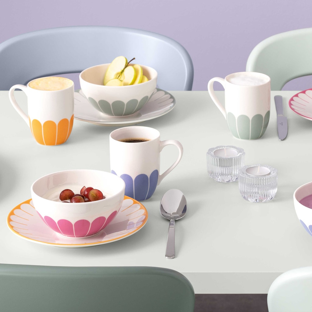 Villeroy & Boch Frühstücksteller »Frühstücksteller Fleur Couleur ø 21,2 cm 6er Set«