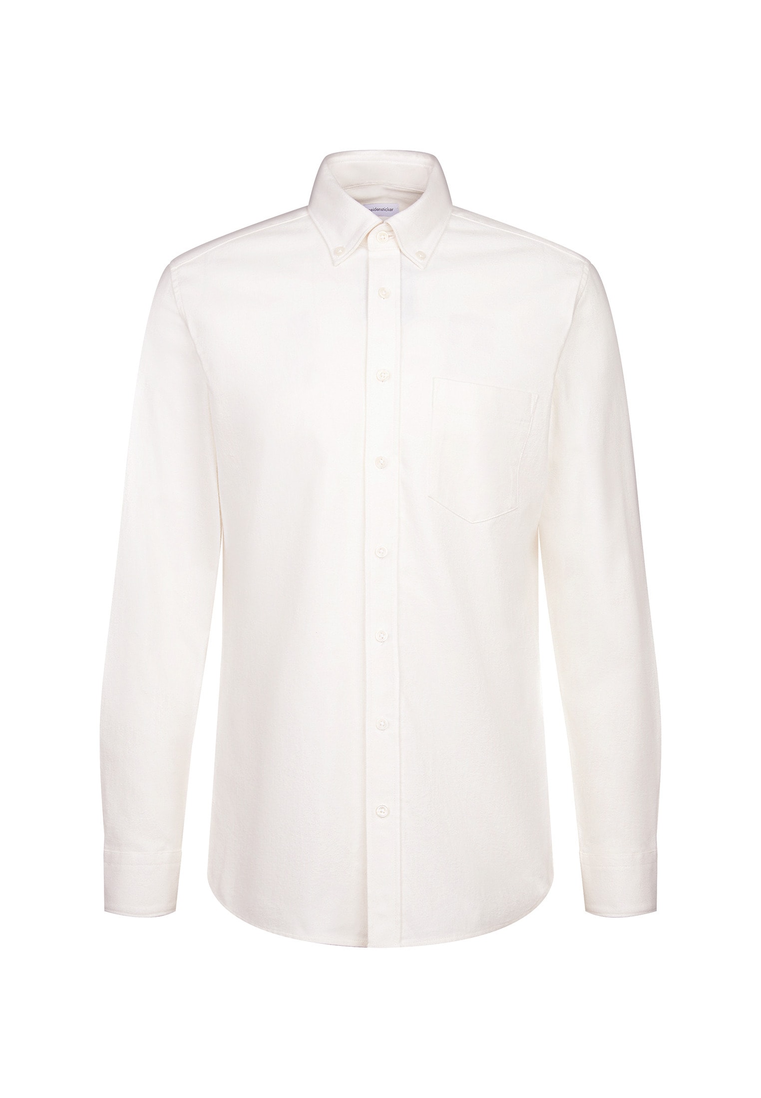 seidensticker Flanellhemd Slim 1/1 Button-Down-Kragen Uni