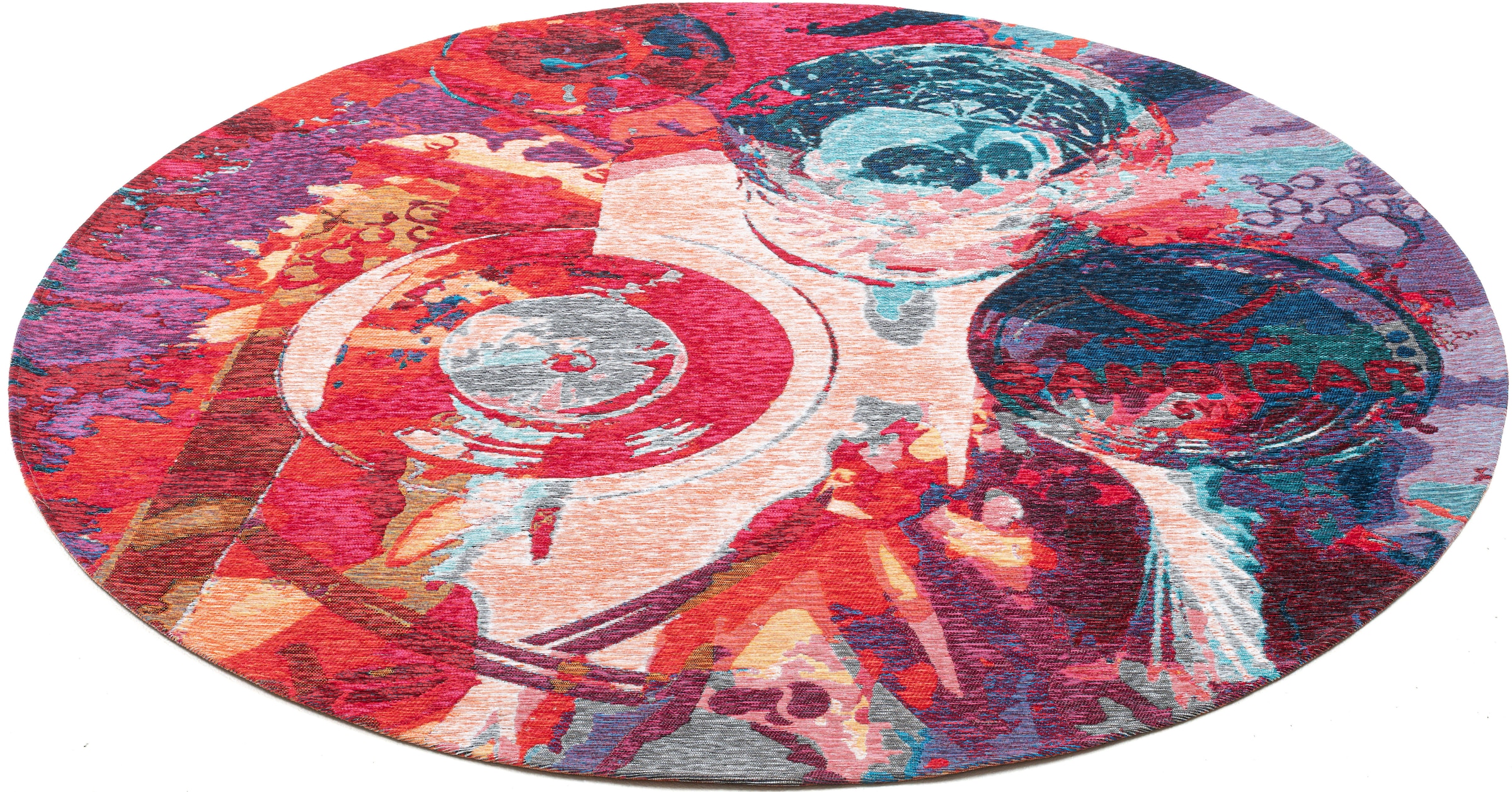Sansibar Teppich »Keitum 008«, rund, & OTTO bei Säbel gekreuzte modernes Motiv Flachgewebe, online Gläser Design