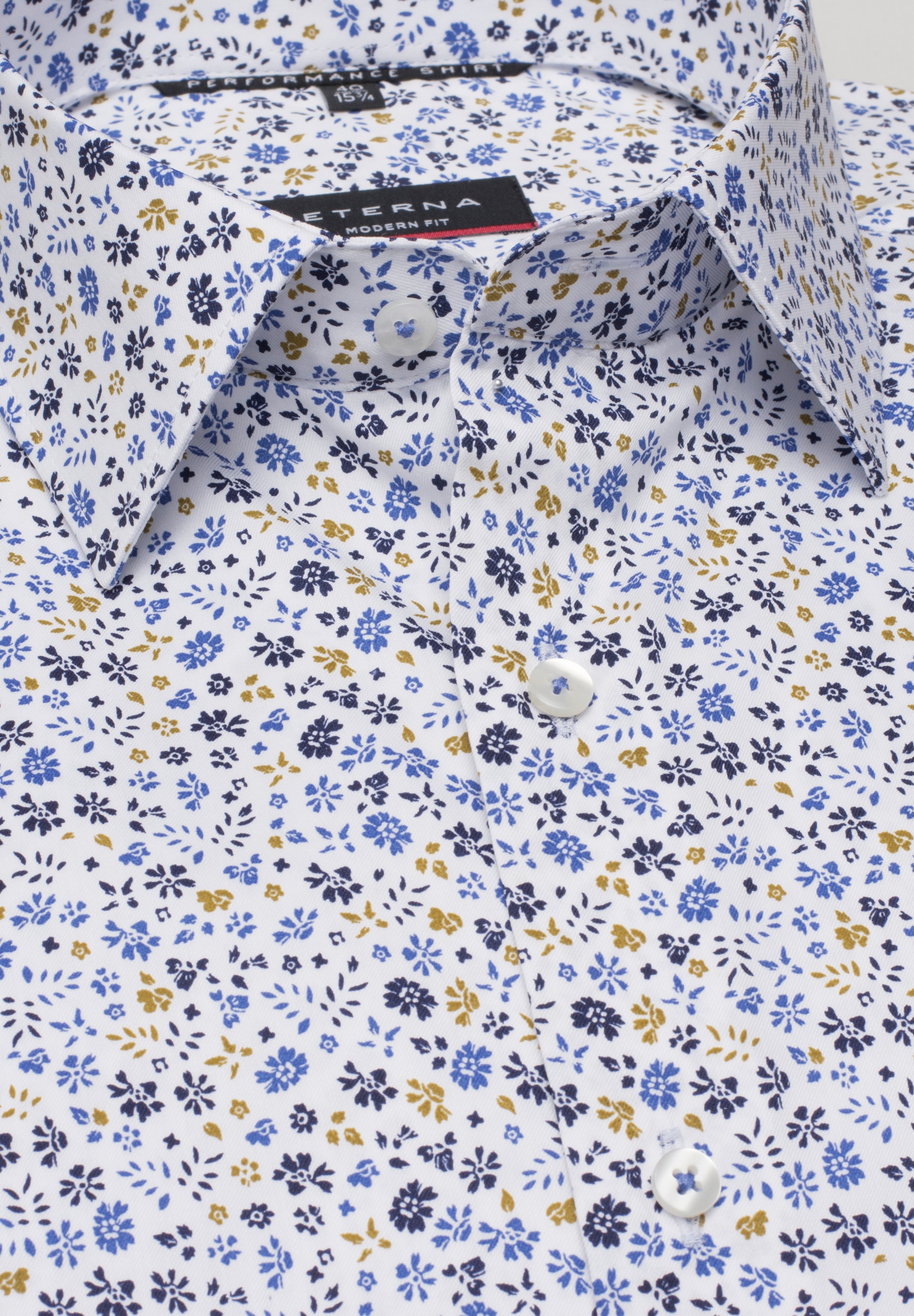 Eterna Langarmhemd »MODERN FIT« EASY IRON (bügelleicht)