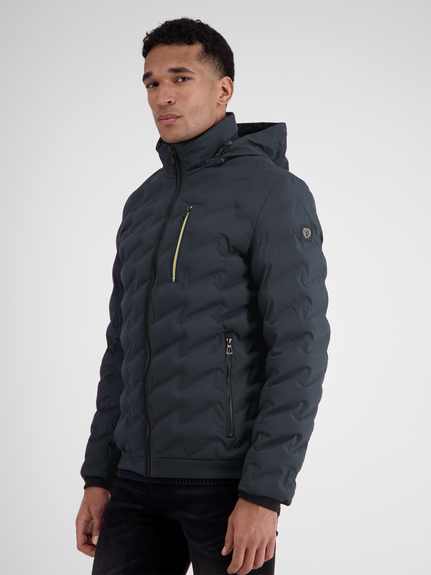 LERROS Outdoorjacke »LERROS Sportive Funktions-Steppjacke für Herren« mit Kapuze Wasser- und windabweisend