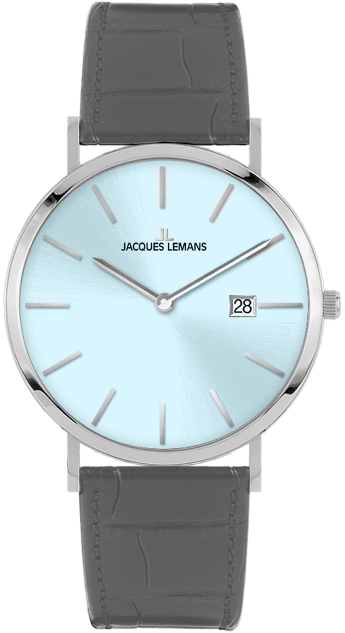 Jacques Lemans Quarzuhr »Nizza«, Armbanduhr, Damenuhr, Herrenuhr, Datum, unisex