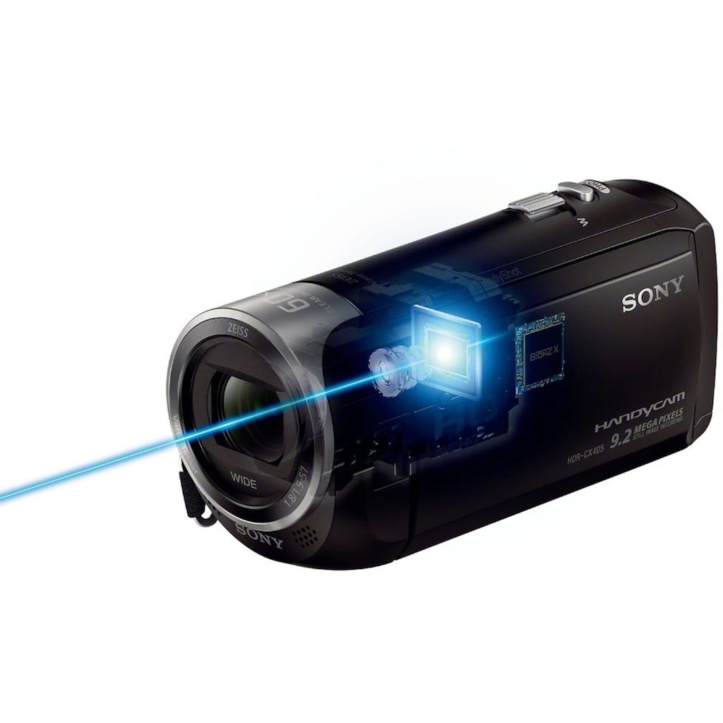 Sony Camcorder »HDR-CX405«, Full HD, 30 fachx opt. Zoom, Leistungsfähiger BIONZ X Bildprozessor