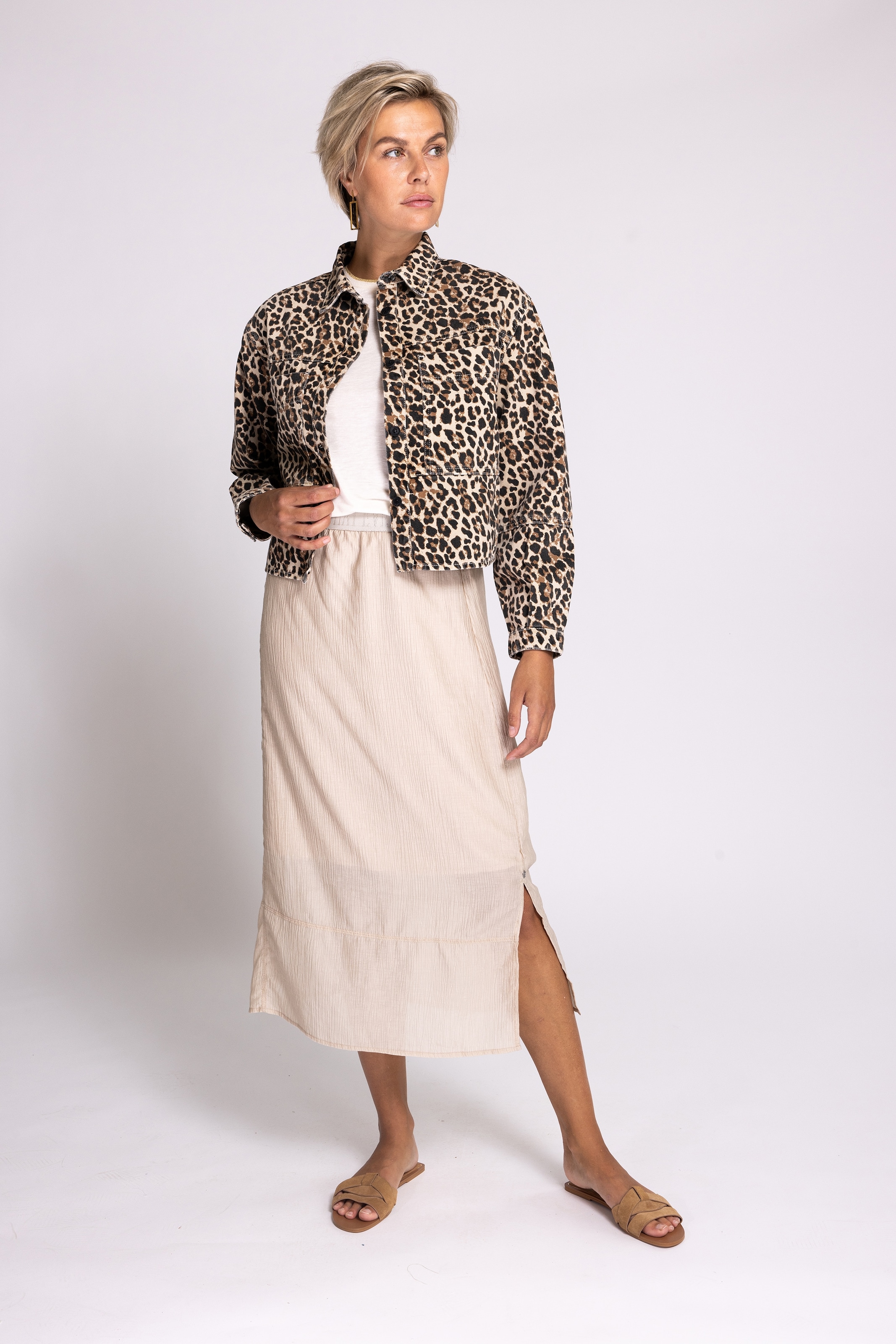 Zhrill Blouson »LOUIE«, ohne Kapuze, mit Animal-Print