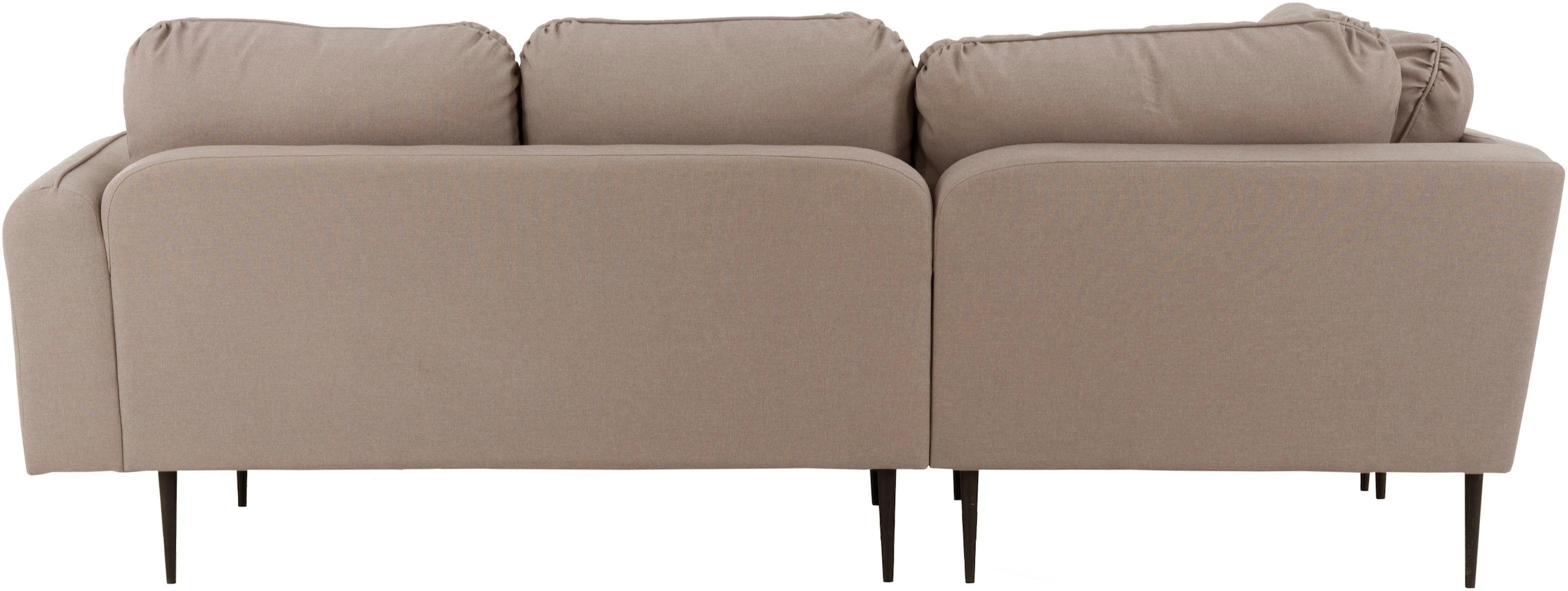 Leonique Ecksofa »Skidi L-Form« mit losen Rückenkissen und Keder oben auf der Armlehne