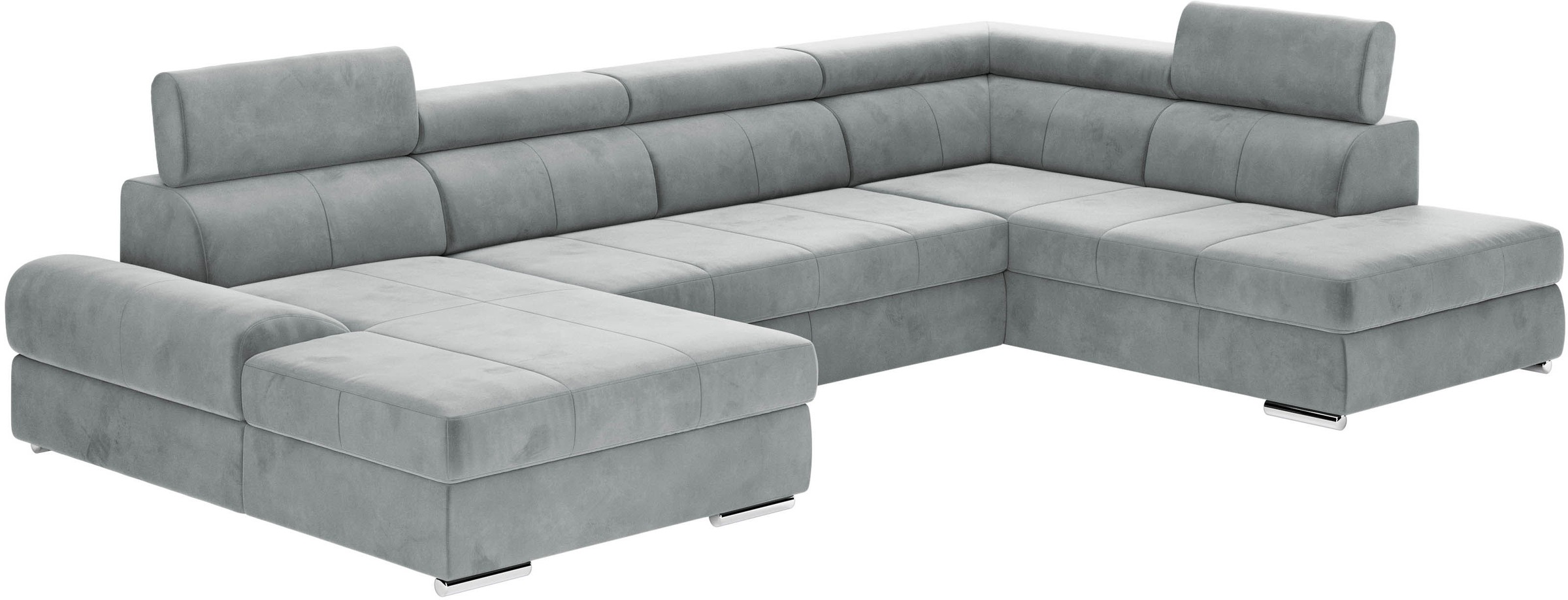 sit&more Wohnlandschaft »U-Form«, mit verstellbaren Kopfteilen, wahlweise mit Bettfunktion
