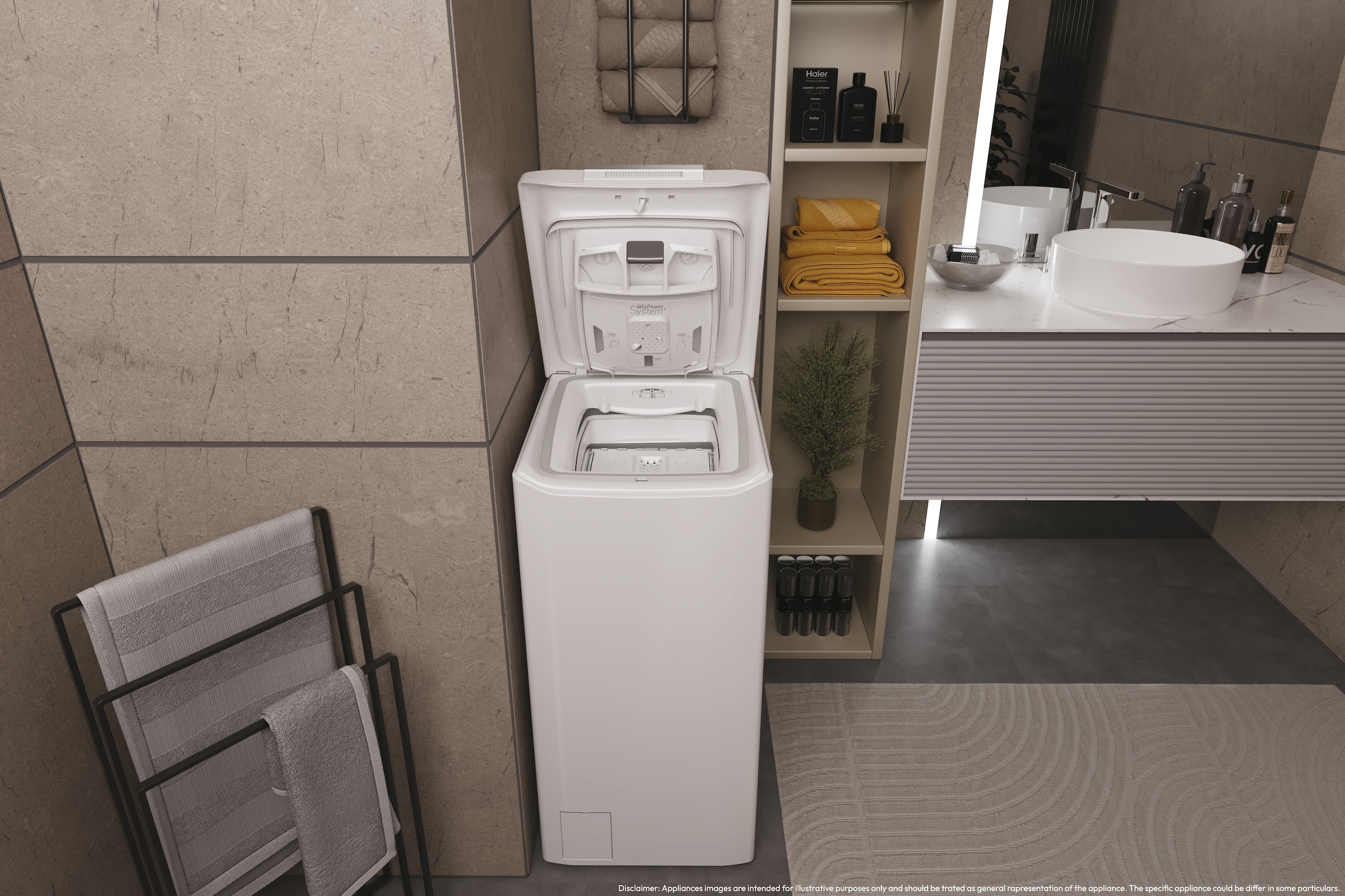 Haier Waschmaschine Toplader »THASNQ476TM5-84«, 7 kg, 1400 U/min, hOn App