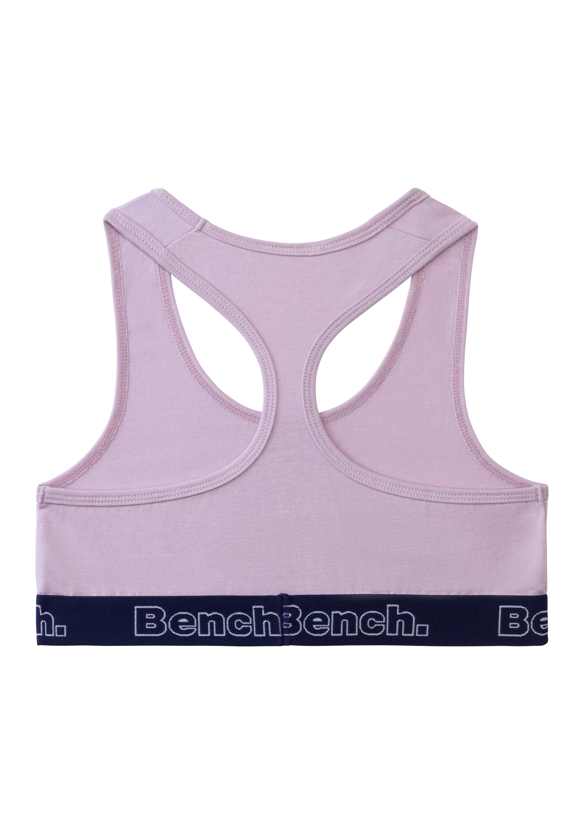 Bench. Bustier, mit kontrastfarbigem Bündchen und Racerback