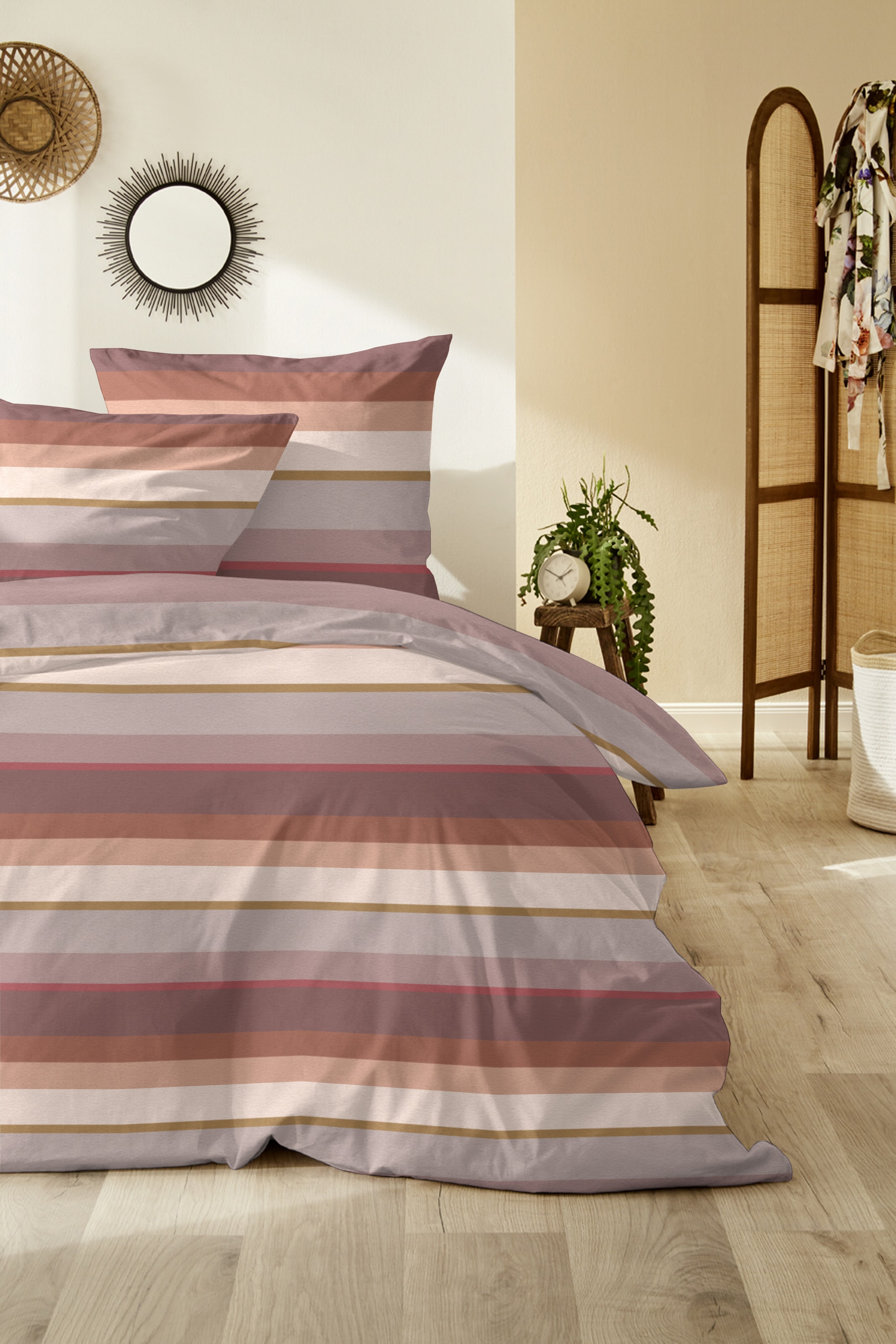 Primera Bettwäsche »Feinbiber-Bettwäsche« 2 Stk. samtweich und natürlich aus reiner Baumwolle