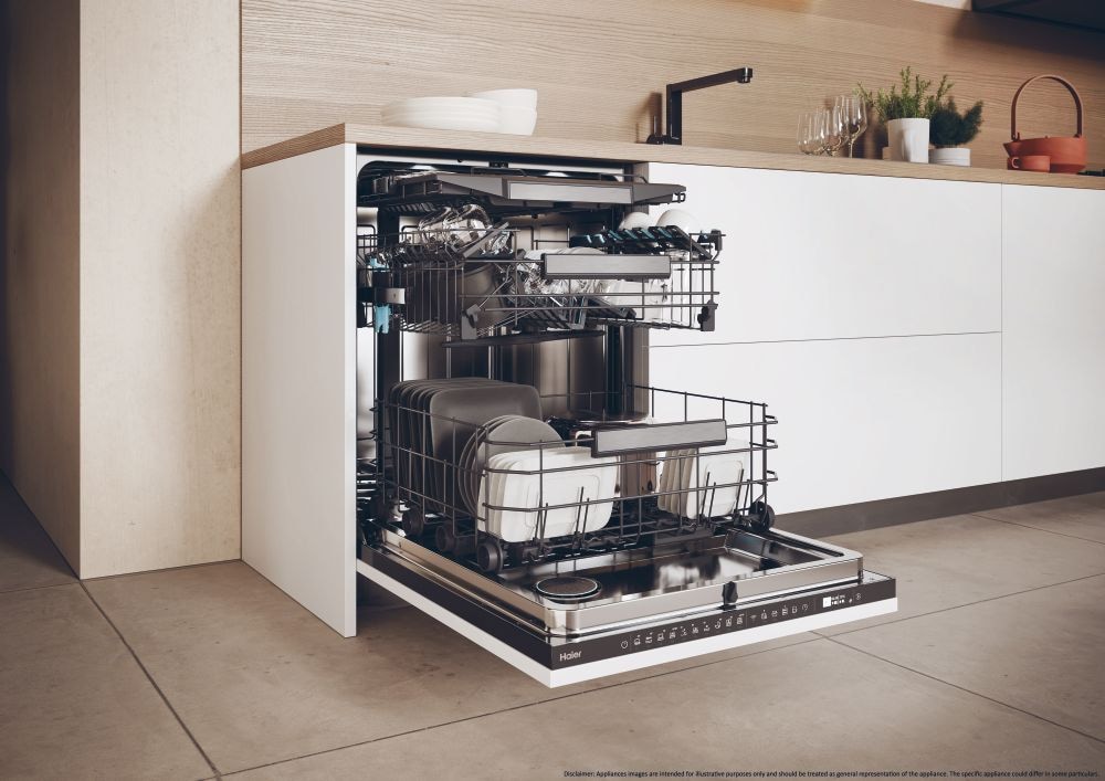 Haier vollintegrierbarer Geschirrspüler I-PRO SHINE SERIE 4 »XI 6B0M3PDB«, 16 Maßgedecke