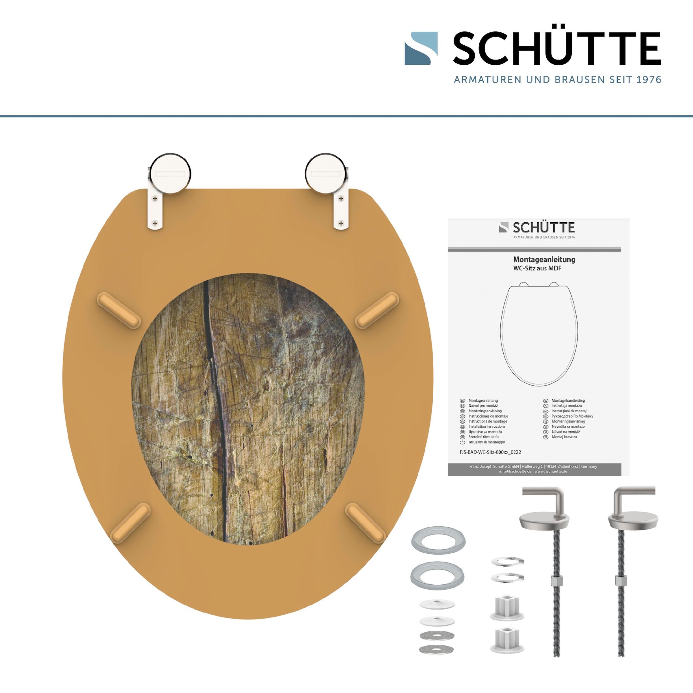 Schütte WC-Sitz »Solid Wood«, MDF-Holzkern