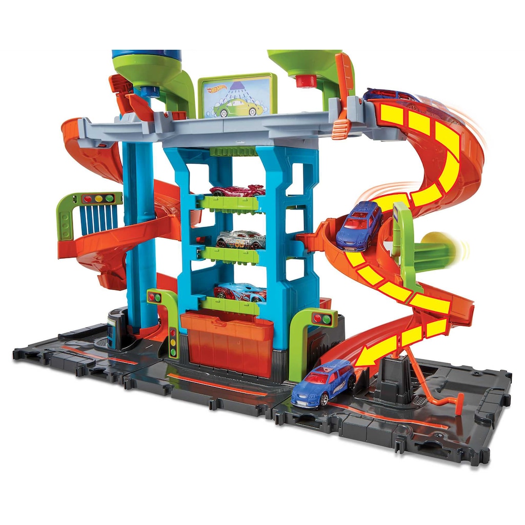 Hot Wheels Spiel-Parkgarage »City Mega Farbwechsel Auto-Waschanlage«