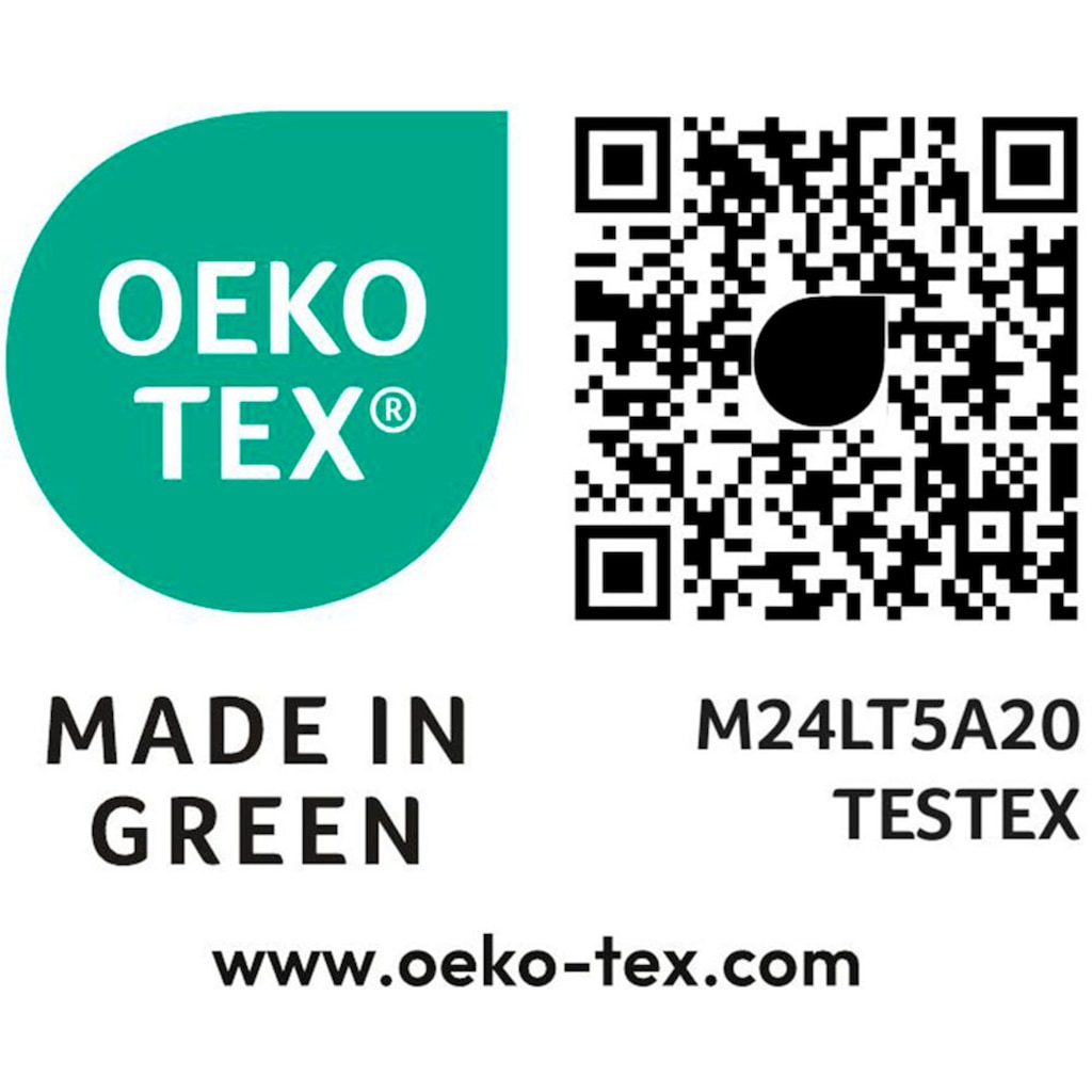 andas Kissenbezug »Greta«, (2 St.), in Renforcé Qualität aus 100% Baumwolle, mit Reißverschluss, Kissenhülle nach STANDARD 100 by OEKO-TEX® und Made in Green zertifiziert, unterstützt die Initiative Cotton made in Africa