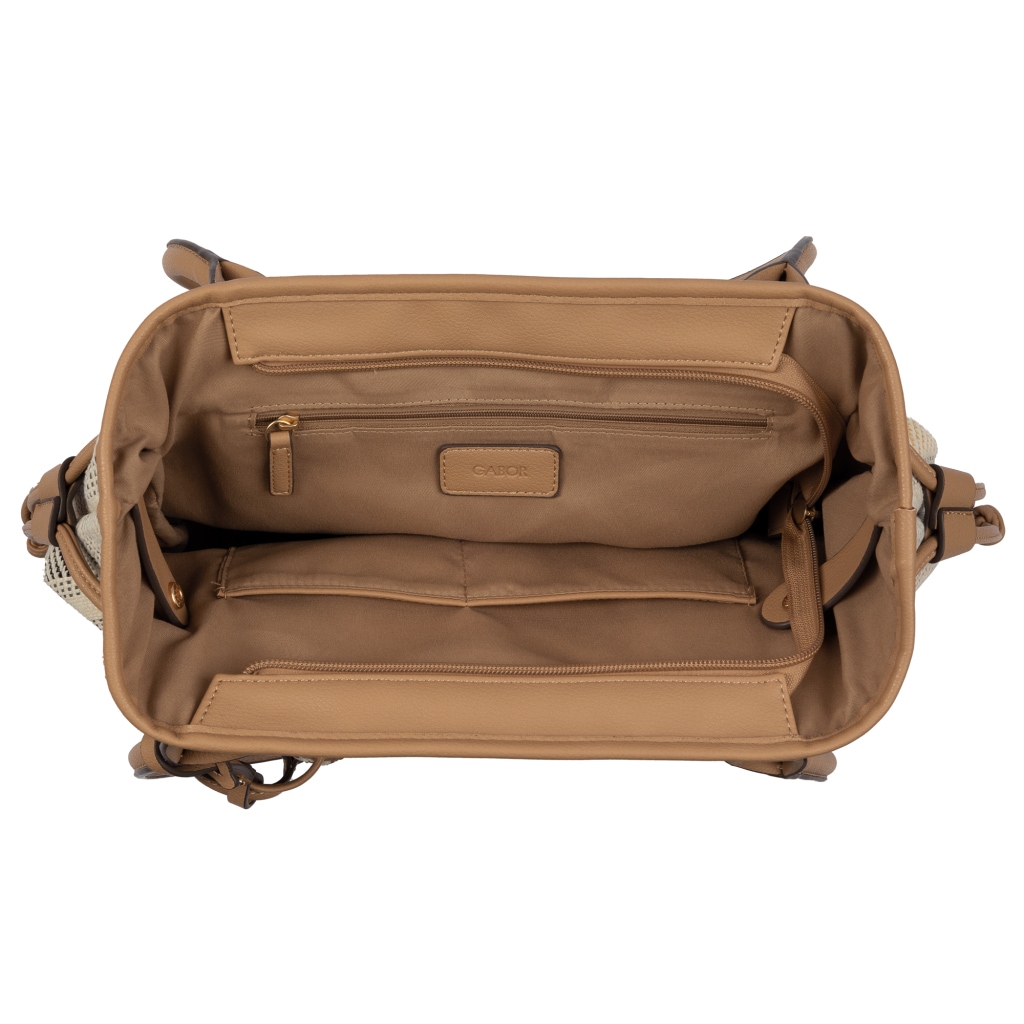 Gabor Shopper »Granada Denada« Damen Umhängetasche, Schultertasche mit Mini-Me Anhänger