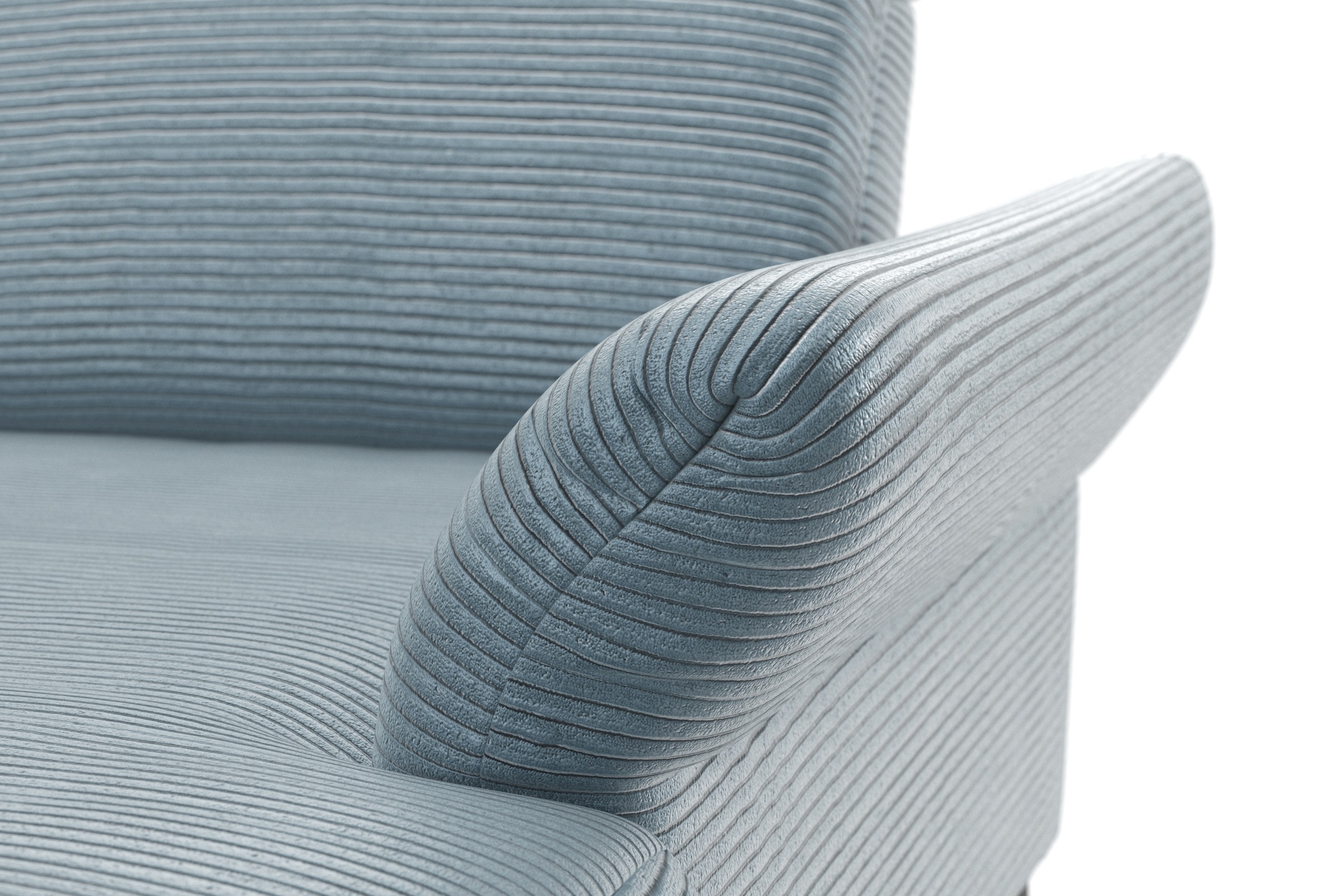 INOSIGN Ecksofa »Coco L-Form«, Sitztiefen-, Arm- und Kopfteilverstellung, Cord-Bezug, Fußhöhe 15 cm