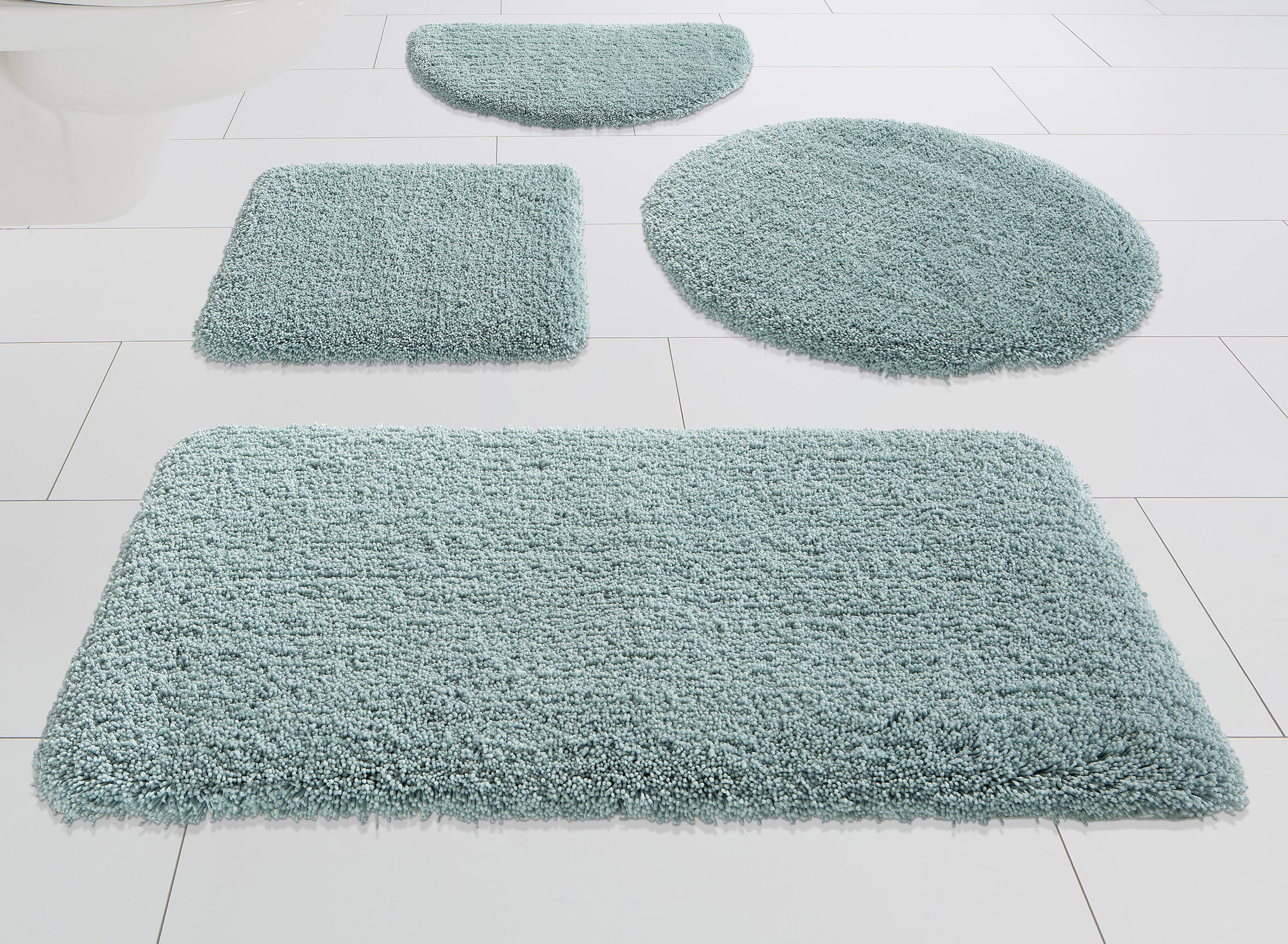 Kleine Wolke Badematte »Mellow« Höhe 40 mm rutschhemmend beschichtet fußbodenheizungsgeeignet schnell trocknend Badteppich, Uni-Farben, weich,...