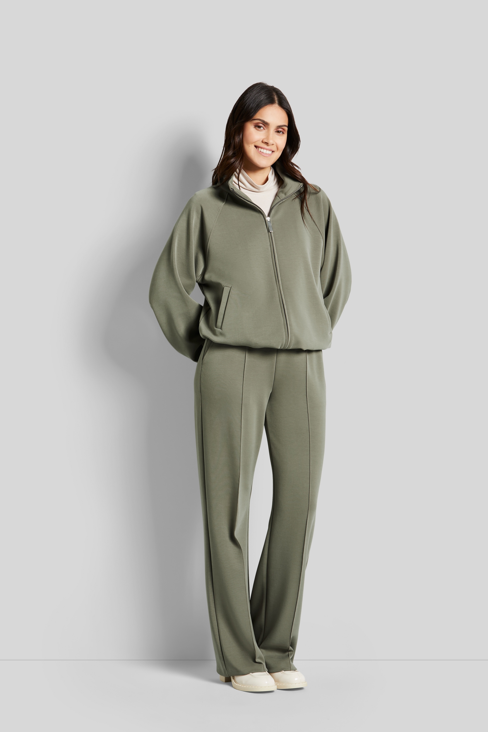 bugatti Sweatjacke, mit Stehkragen