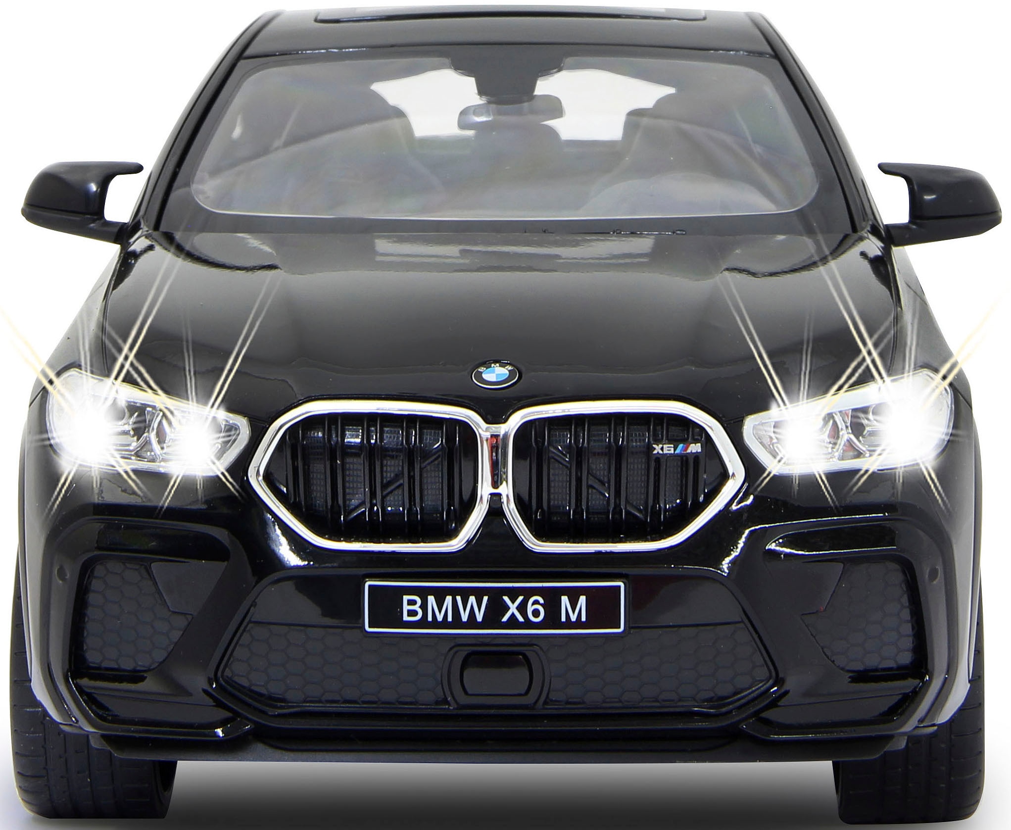 Jamara RC-Auto »Deluxe Cars, BMW X6 M 1:14, schwarz - 2,4 GHz«, mit LED-Lichtern