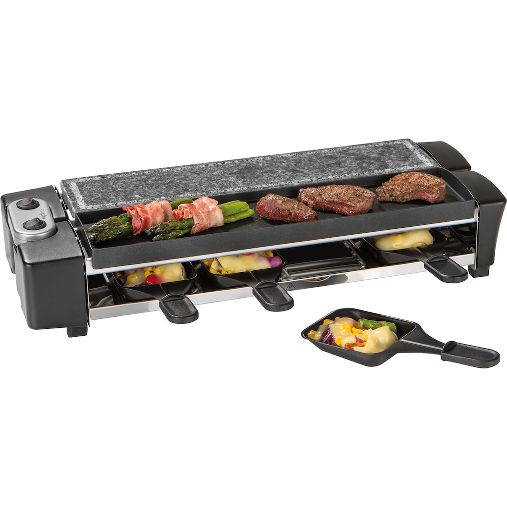 MAXXMEE Raclette »für 8 Personen 1100W«, 8 St. Raclettepfännchen, 1100 W