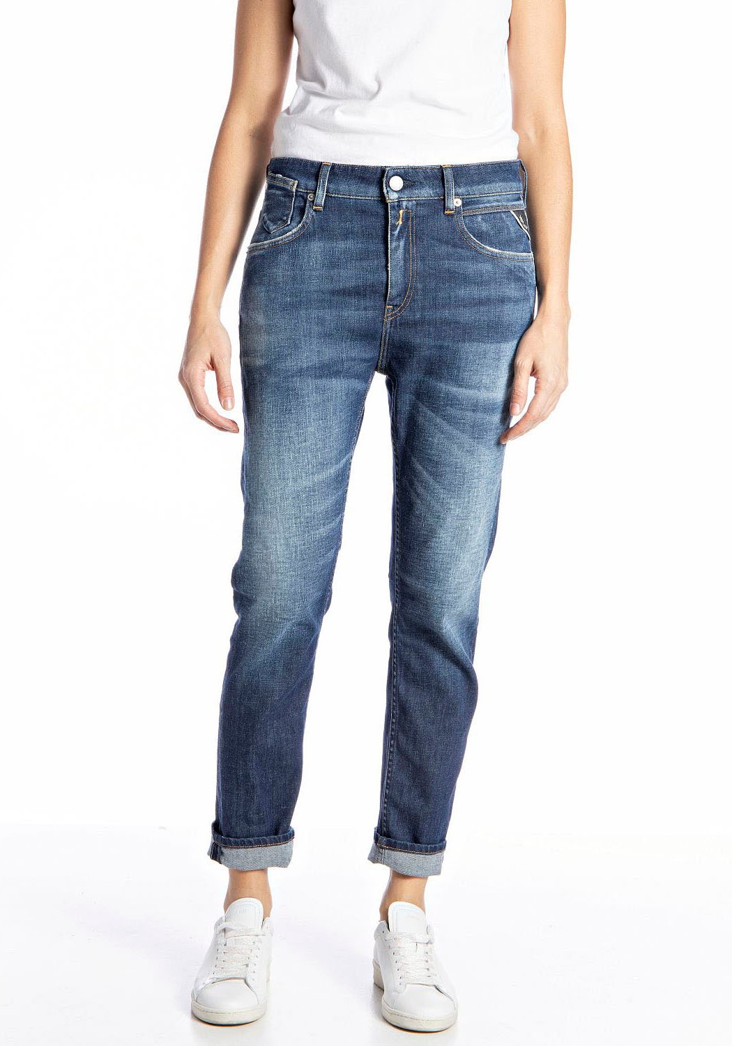 Replay Straight-Jeans »MARTY RECYCLED«, in verkürzter Ankle-Form kaufen