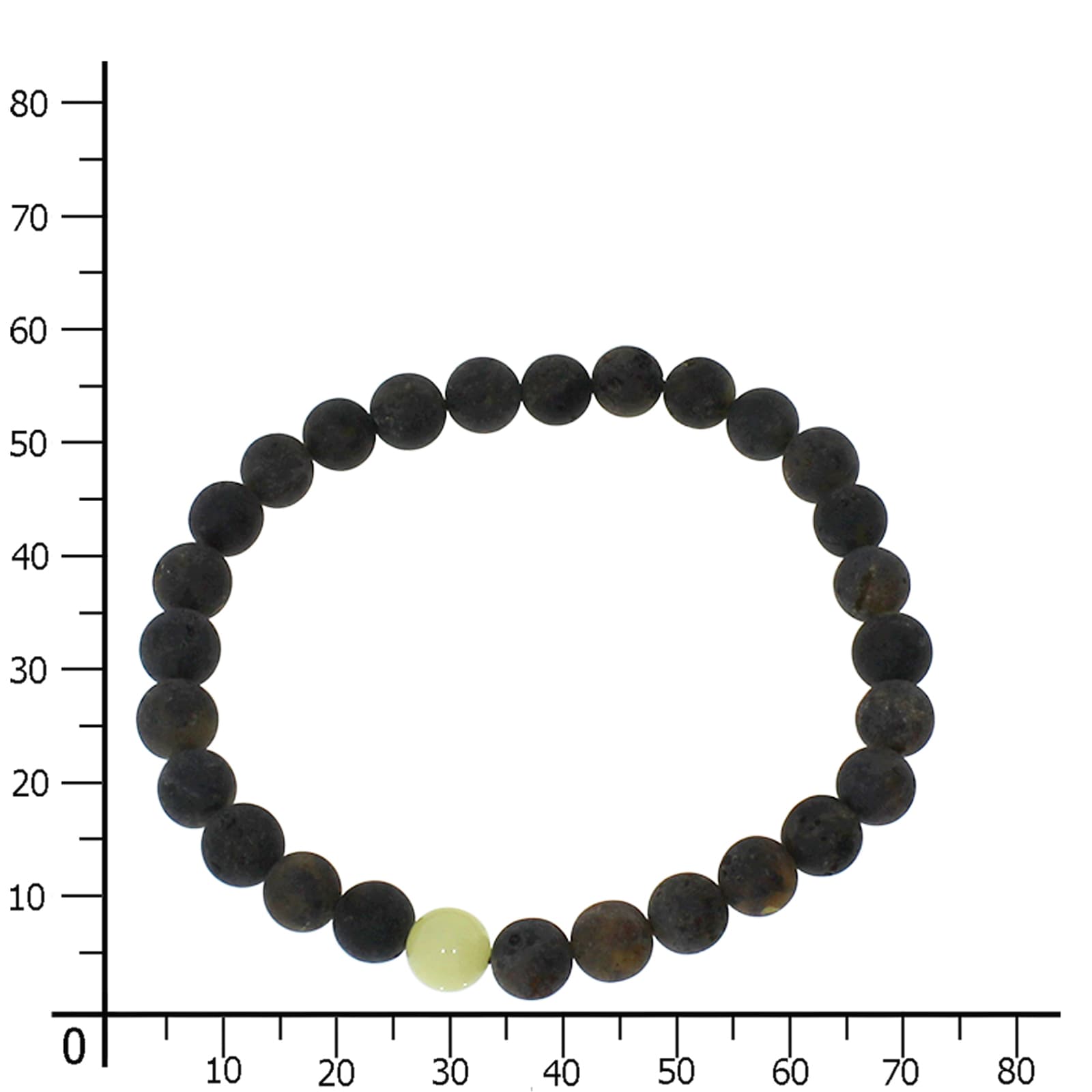 OSTSEE-SCHMUCK Armband »- Kugel 7 mm - Bernstein -,«