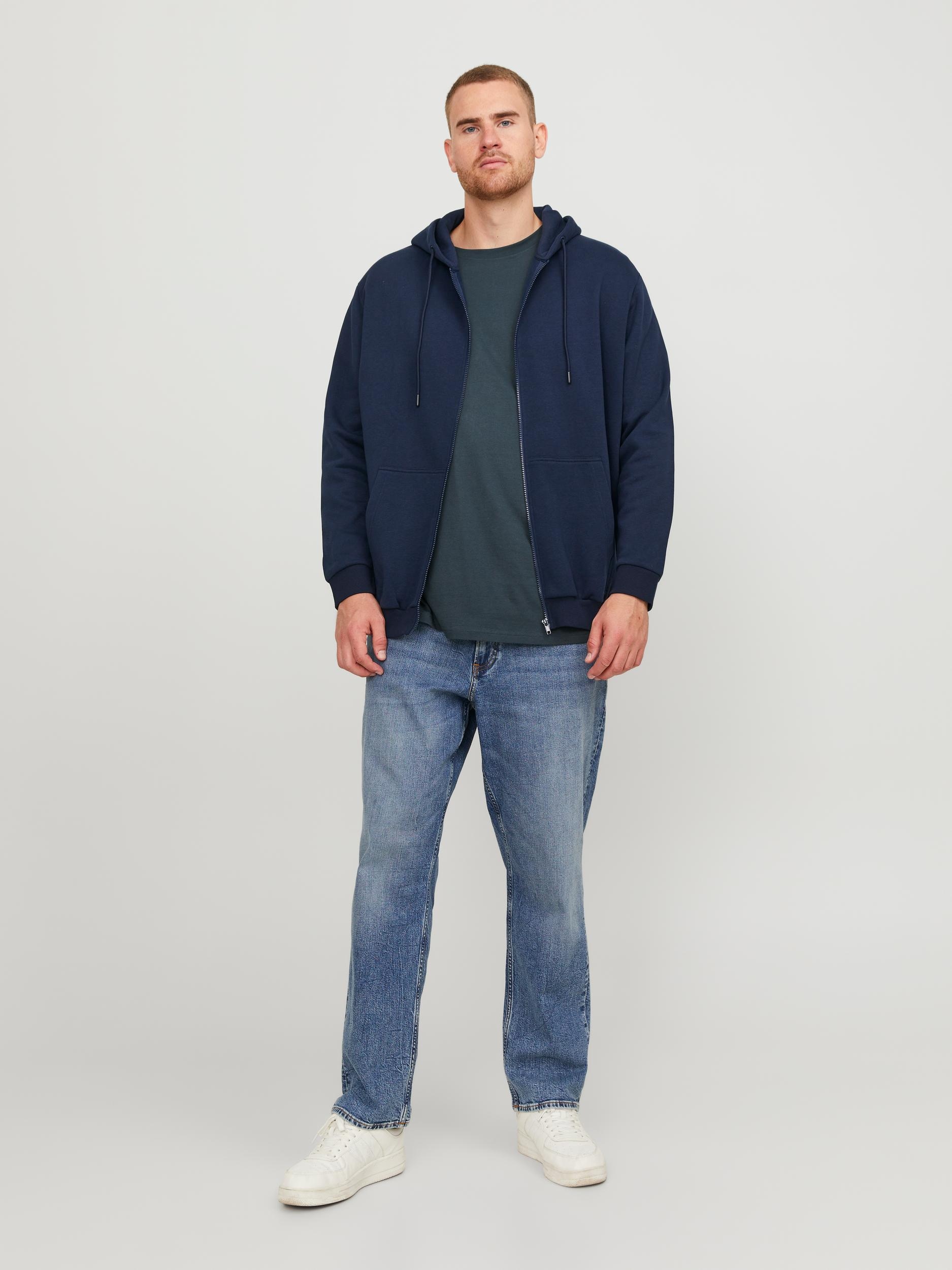 Jack & Jones PlusSize Kapuzensweatjacke »JJEBRADLEY SWEAT ZIP HOOD NOOS PLS«