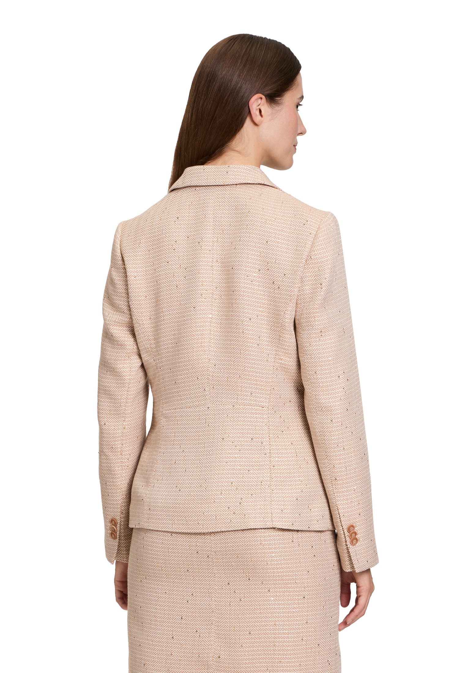 Betty&Co Kurzblazer »Kurzblazer mit Hahnentrittmuster«