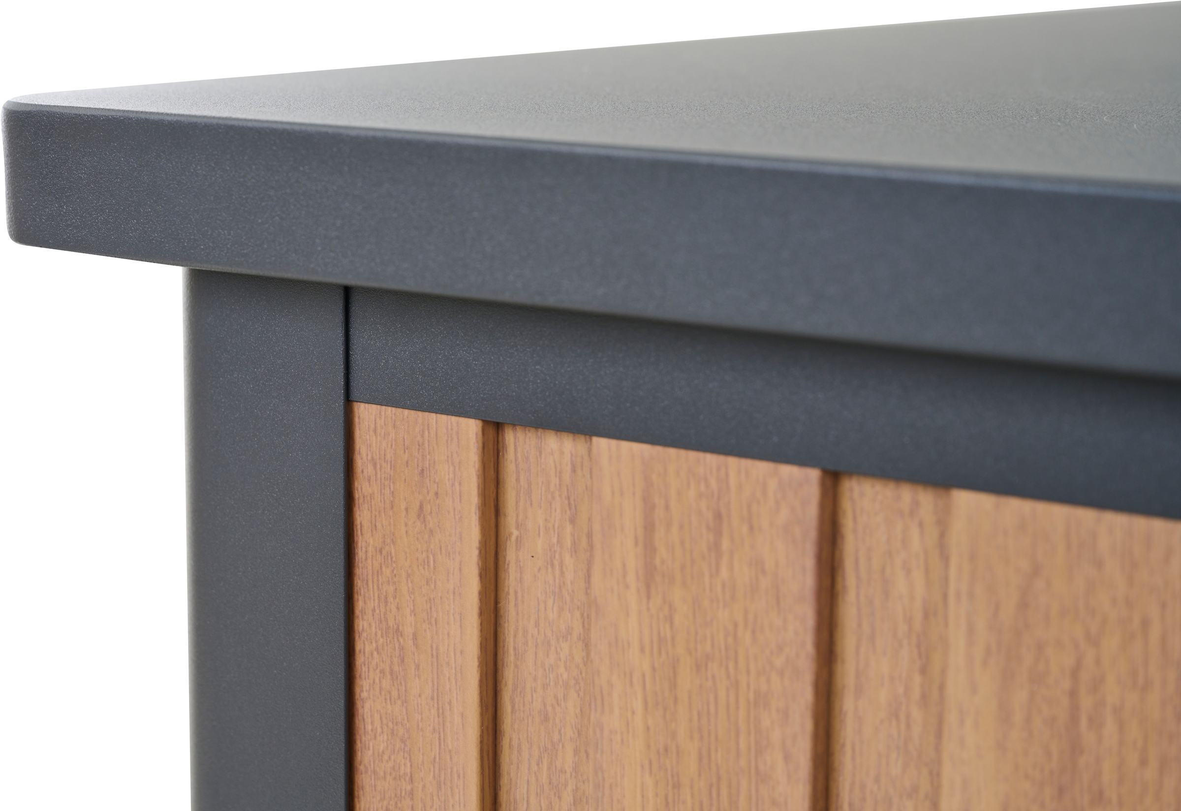 Siena Garden Kissenbox Gestell aus Aluminium, 181x79x75cm woodlook
