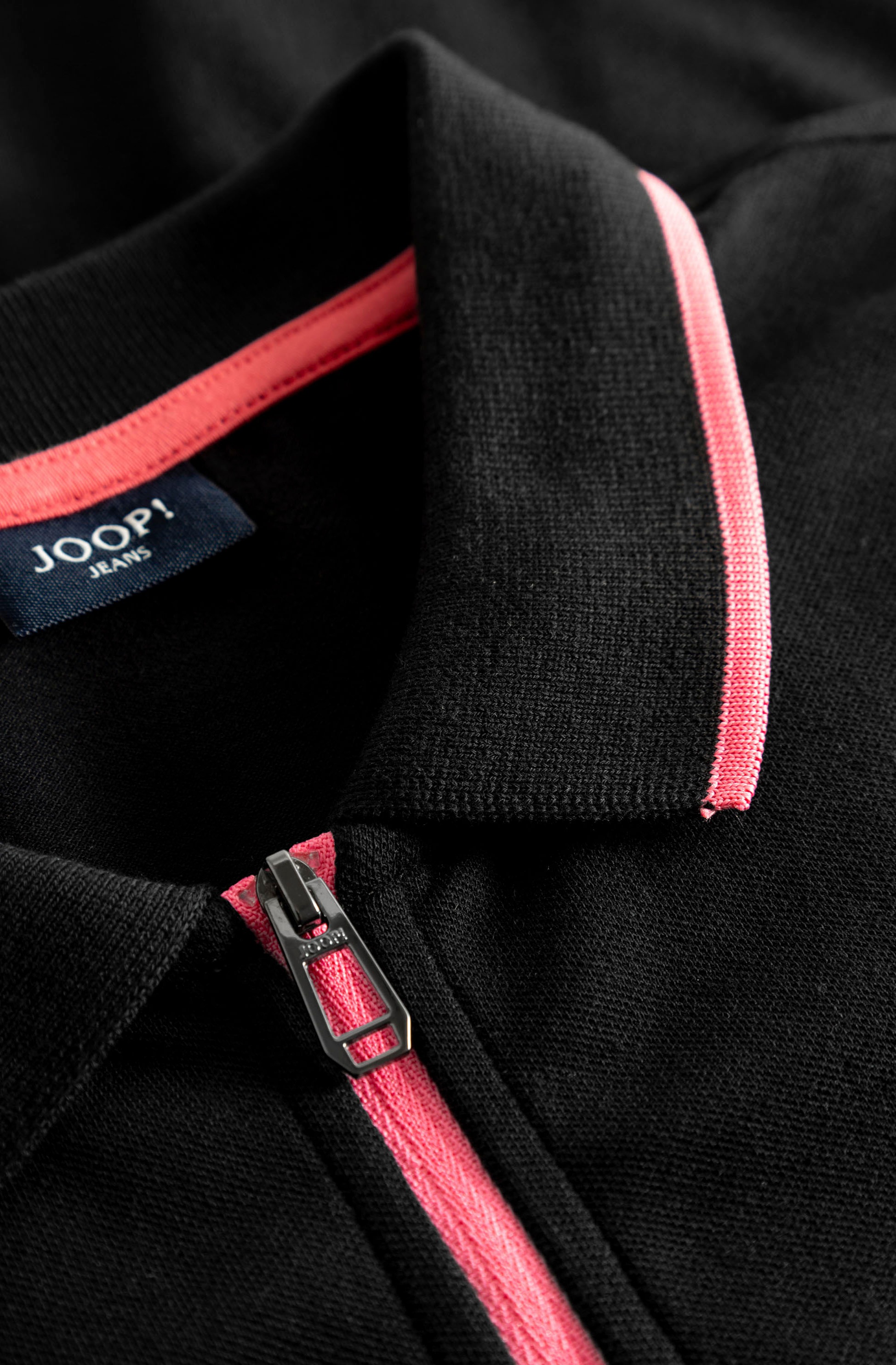 Joop Jeans Poloshirt »Adam«, mit kontrastfarbenem Reißverschluss am Ausschnitt