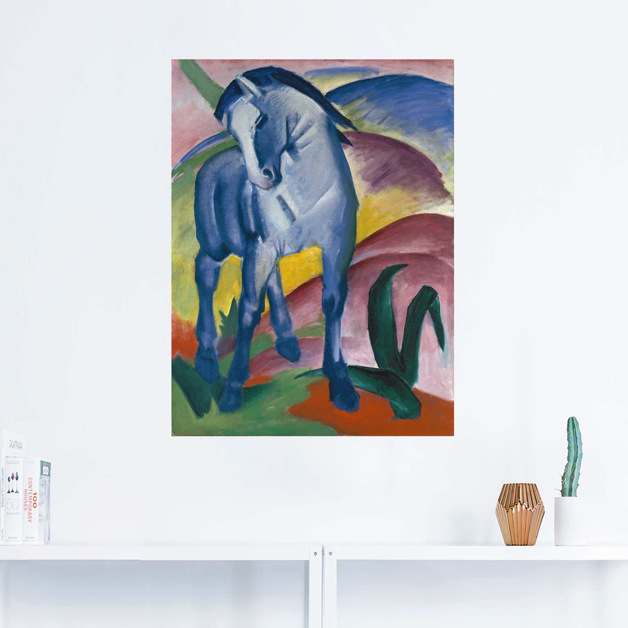 Artland Wandbild »Blaues Pferd I. 1911.«, Haustiere, (1 St.), als Alubild, Outdoorbild, Leinwandbild, Poster, Wandaufkleber