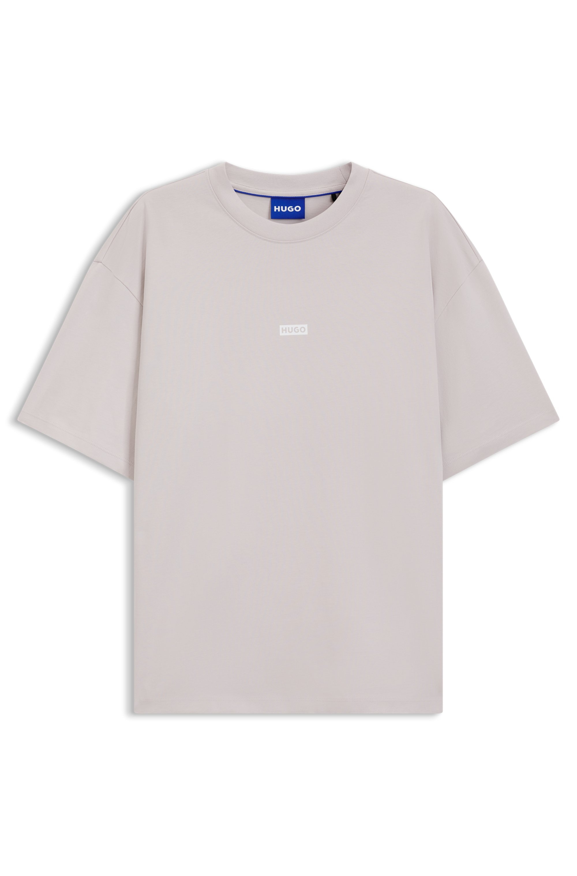 HUGO Blue T-Shirt »Nalono« mit Logodruck, Oversized Look mit Backprint