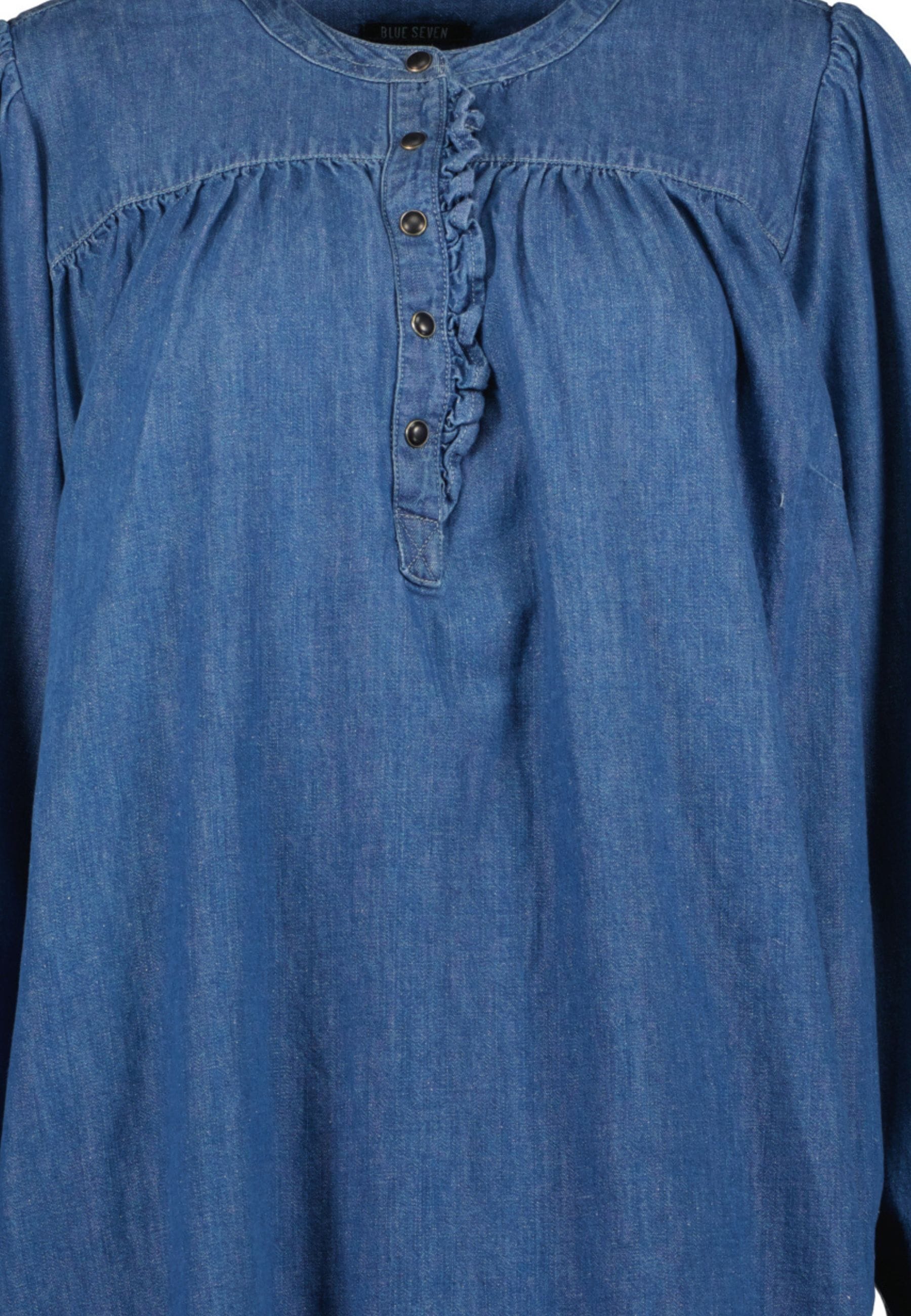 Blue Seven Sommerkleid »Jeanskleid« 1 tlg. Seitennahttasche
