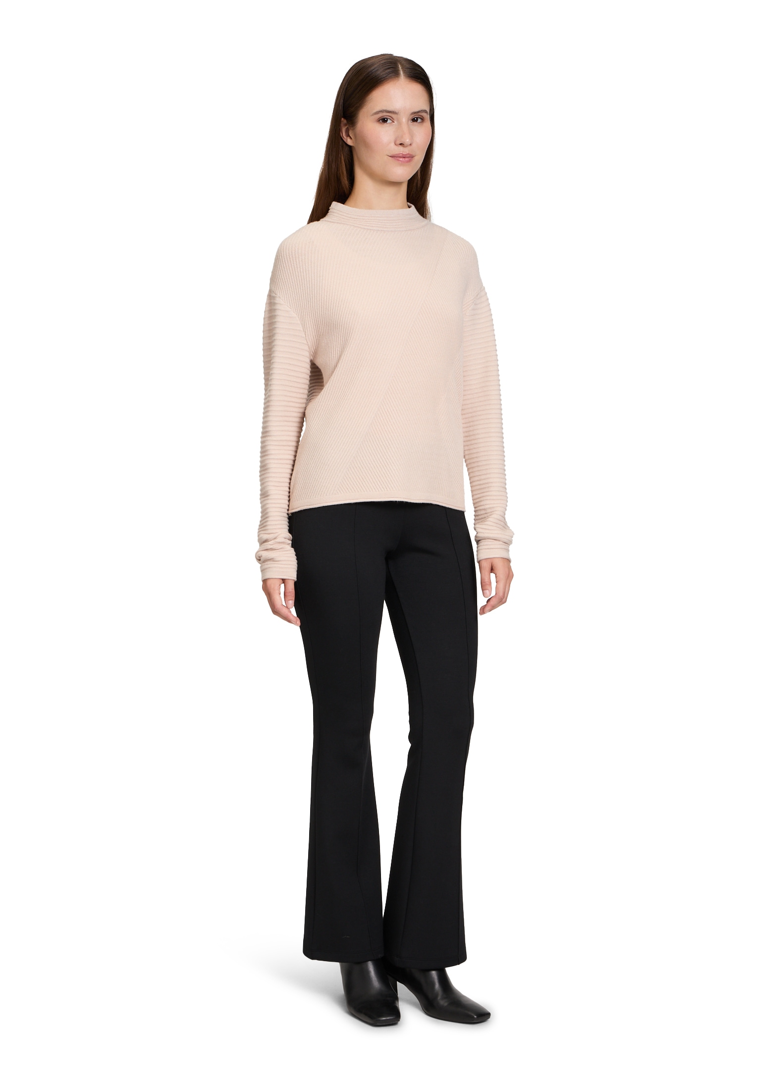 Betty Barclay Rundhalspullover »Basic-Strickpullover mit Rippenstruktur«