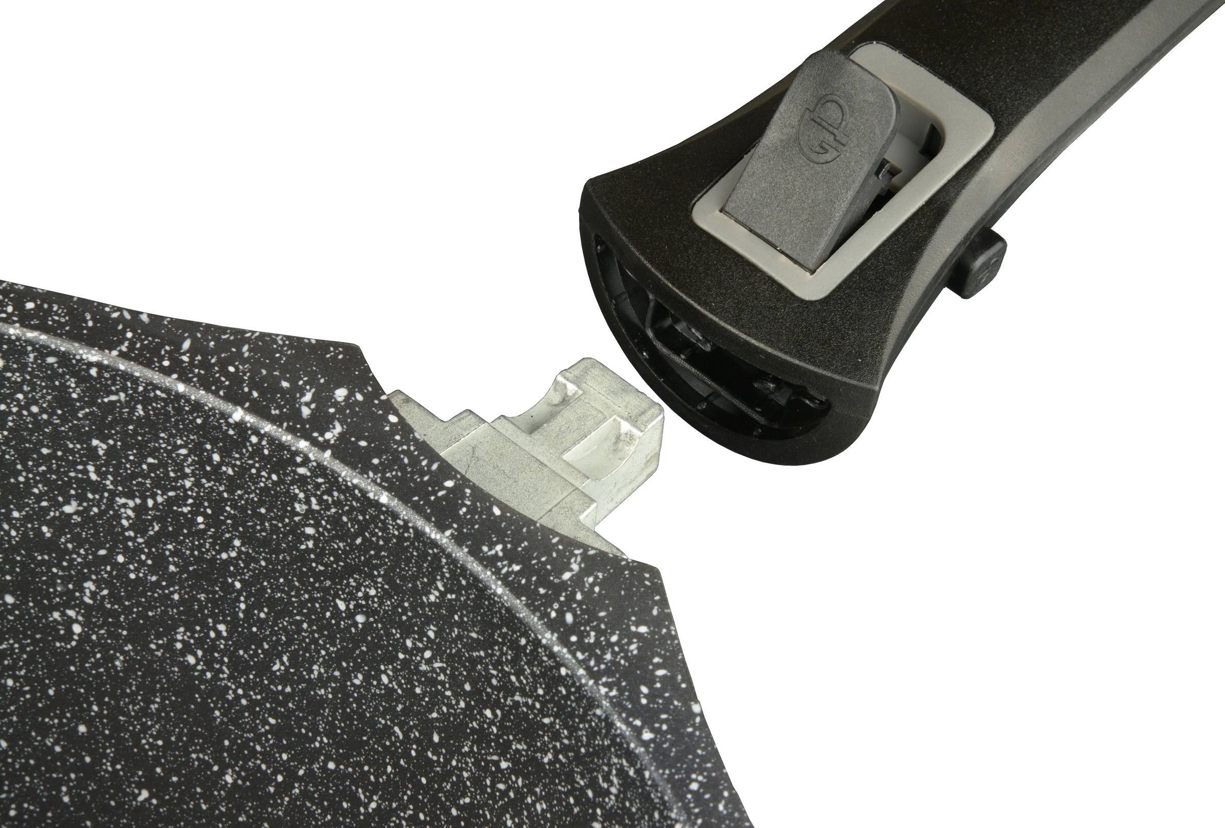 GSW Servierpfanne »EASY CLICK Quadura«, Aluminiumguss, (1 tlg.), abnehmbarer EASY CLICK® Griff, Induktion