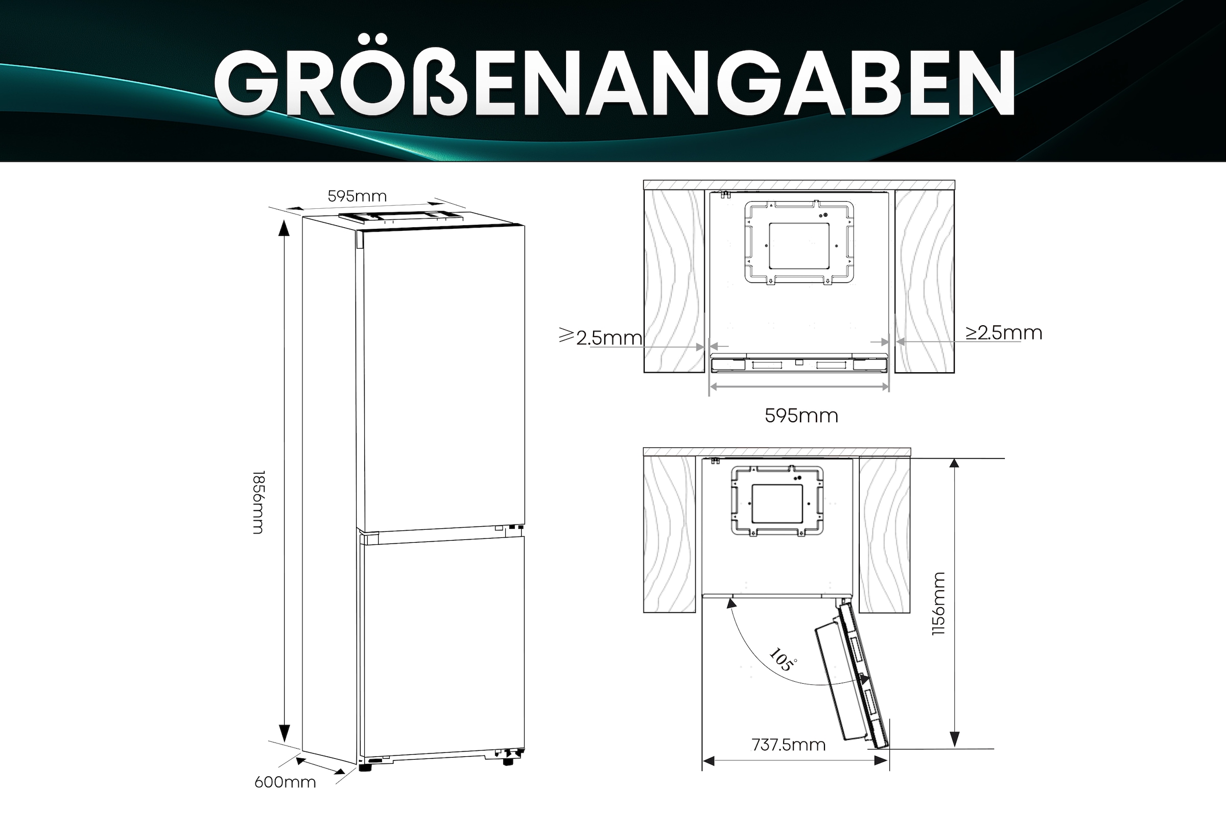 Hisense Kühl-/Gefrierkombination »RB3K330SAFC« 185,6 cm hoch 59,5 cm breit Total NoFrost