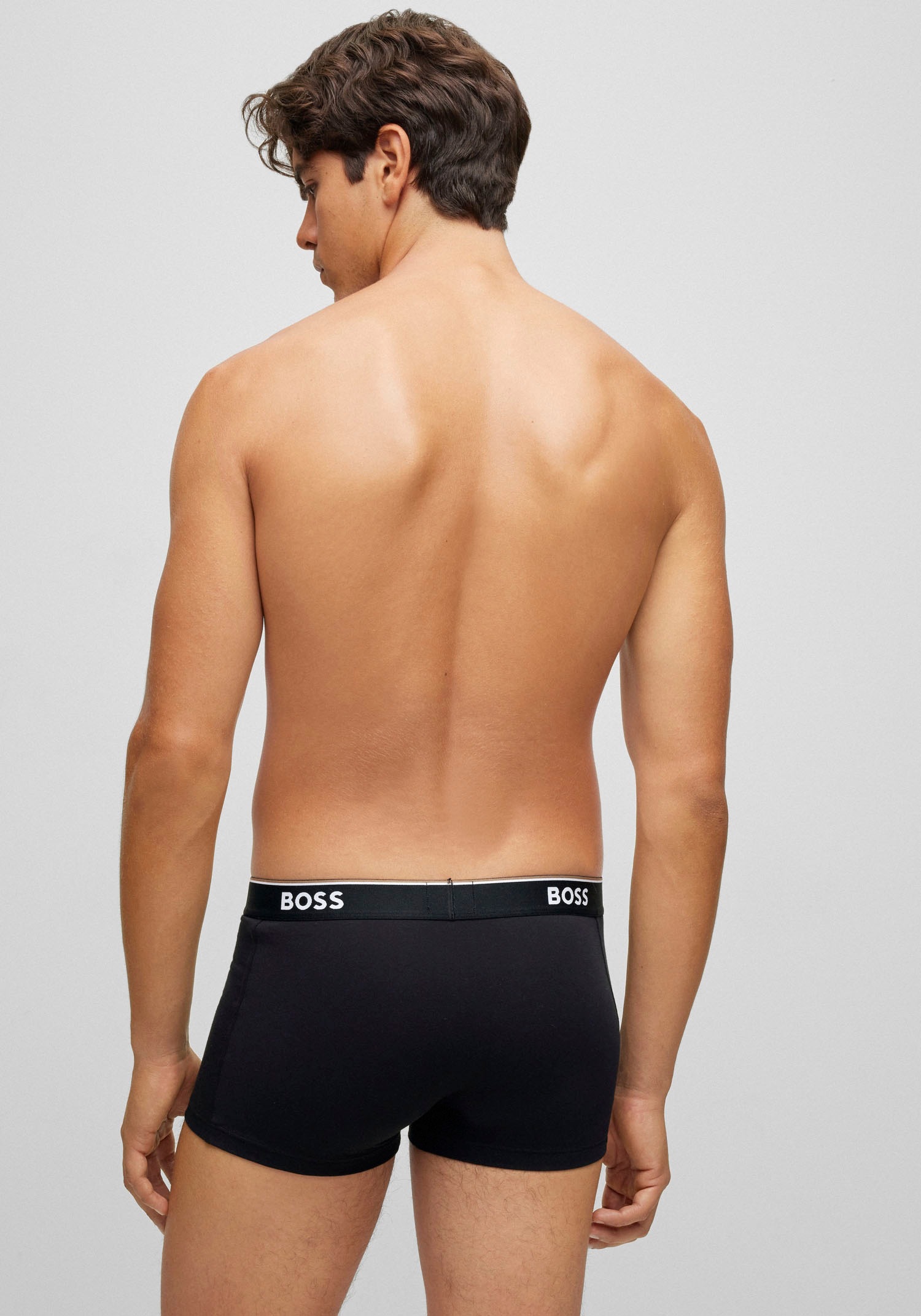 BOSS Boxer »TRUNK 3 PACK«, (3 St.), BOSS Schriftzug auf dem Bund