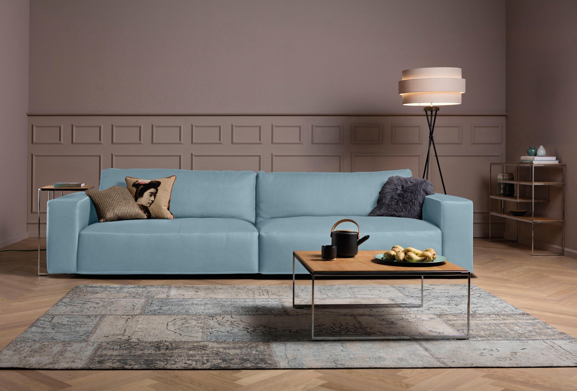 Musterring Big-Sofa »LUCIA«, in vielen Qualitäten und 4 unterschiedlichen Nähten, 3-Sitzer